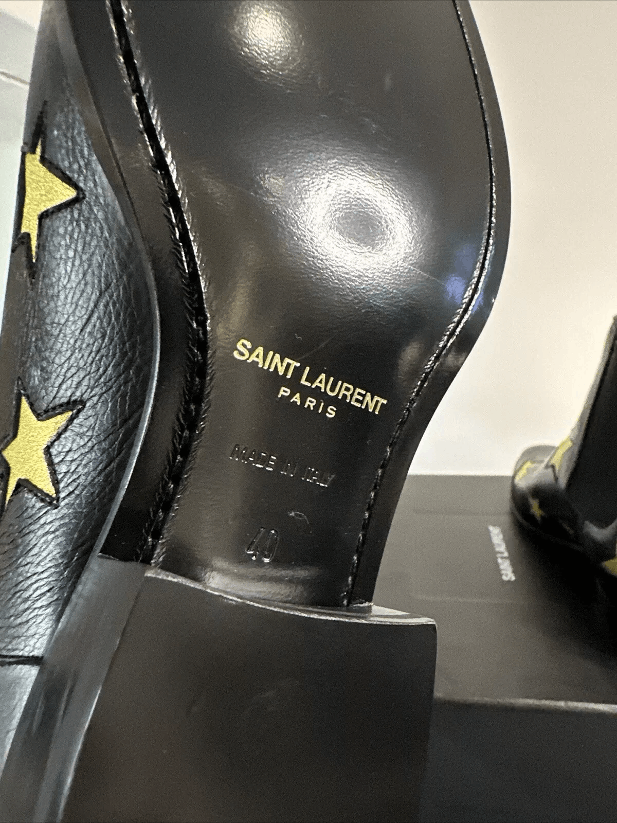 Yves Saint Laurent SAINT LAURENT BOOTS WYATT ANKLE BOOTS WITH STARS SIZE 40 Size US 7 / EU 40 - 6 Thumbnail