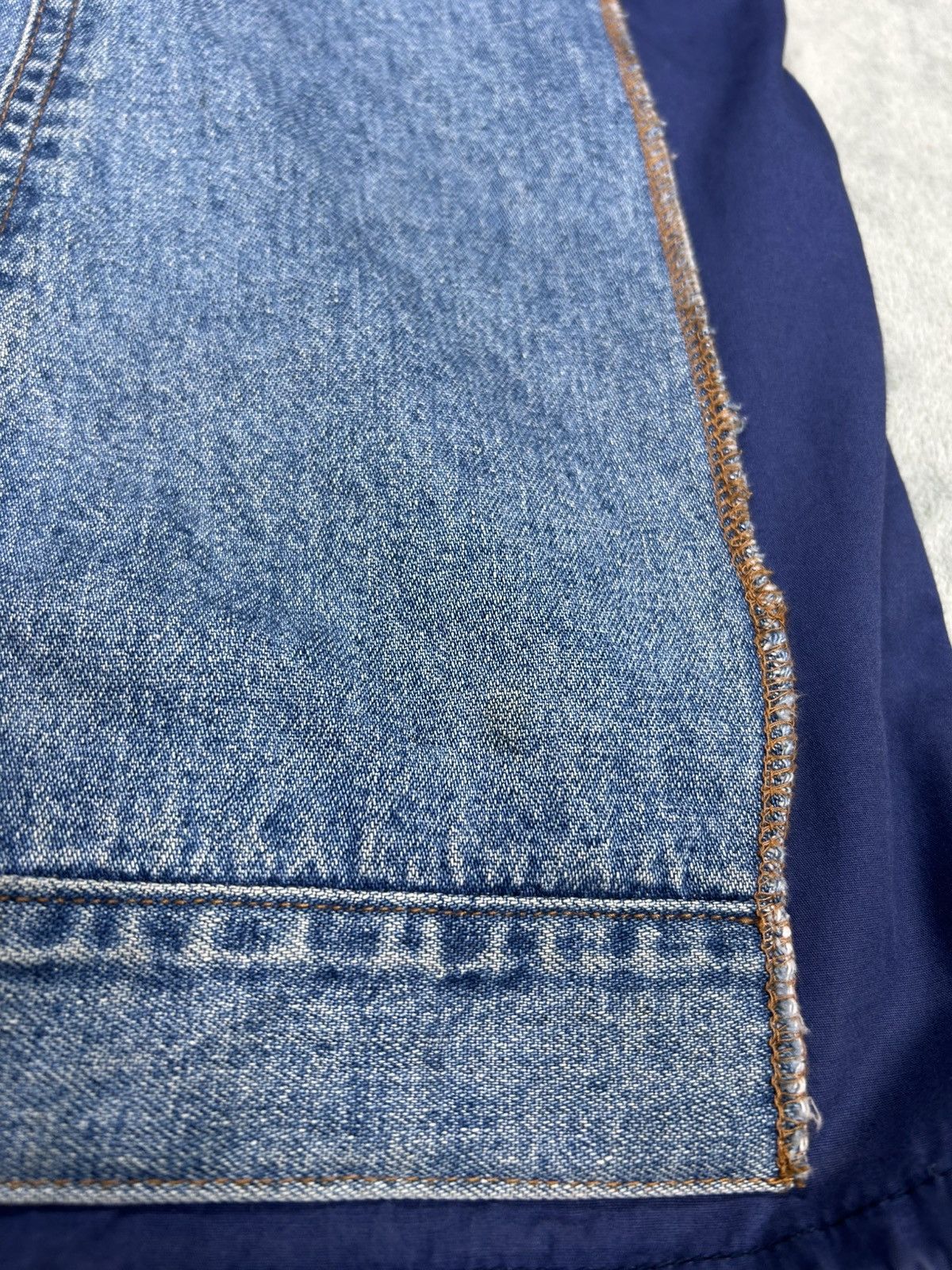 Jean Paul Gaultier Vintage Jean Paul Gaultier Fabric Switching Denim Jacket Size US M / EU 48-50 / 2 - 8 Thumbnail