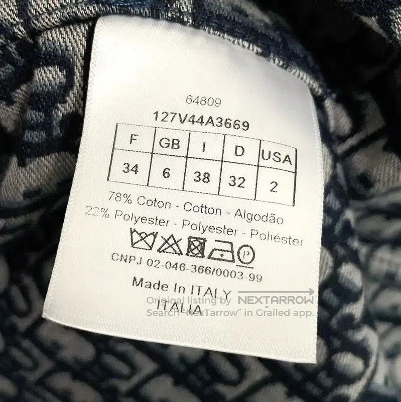 Dior Dior Blue Cotton Embroidered Women's Jacket . Size S / US 4 / IT 40 - 9 Thumbnail