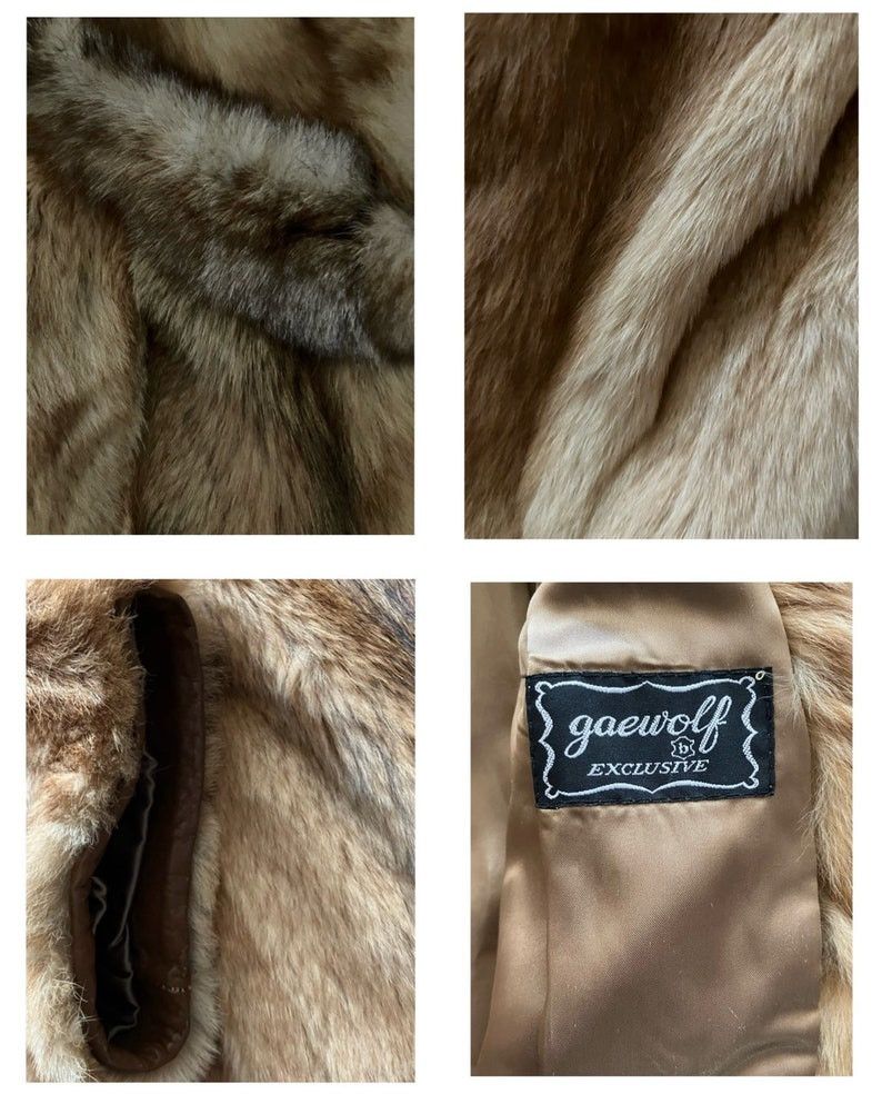 Japanese Brand × Vintage Iconic Vintage 80s Fox Fur Coat oversized Y2K Size M / US 6-8 / IT 42-44 - 9 Thumbnail