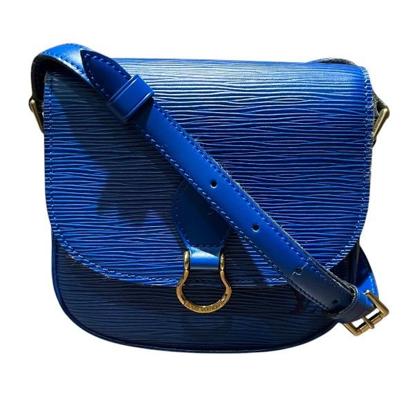 Louis Vuitton Louis Vuitton Epi Mini Sac Souple M52215 Bag Leather Crossbody Bag M52215 in Blue, Women's