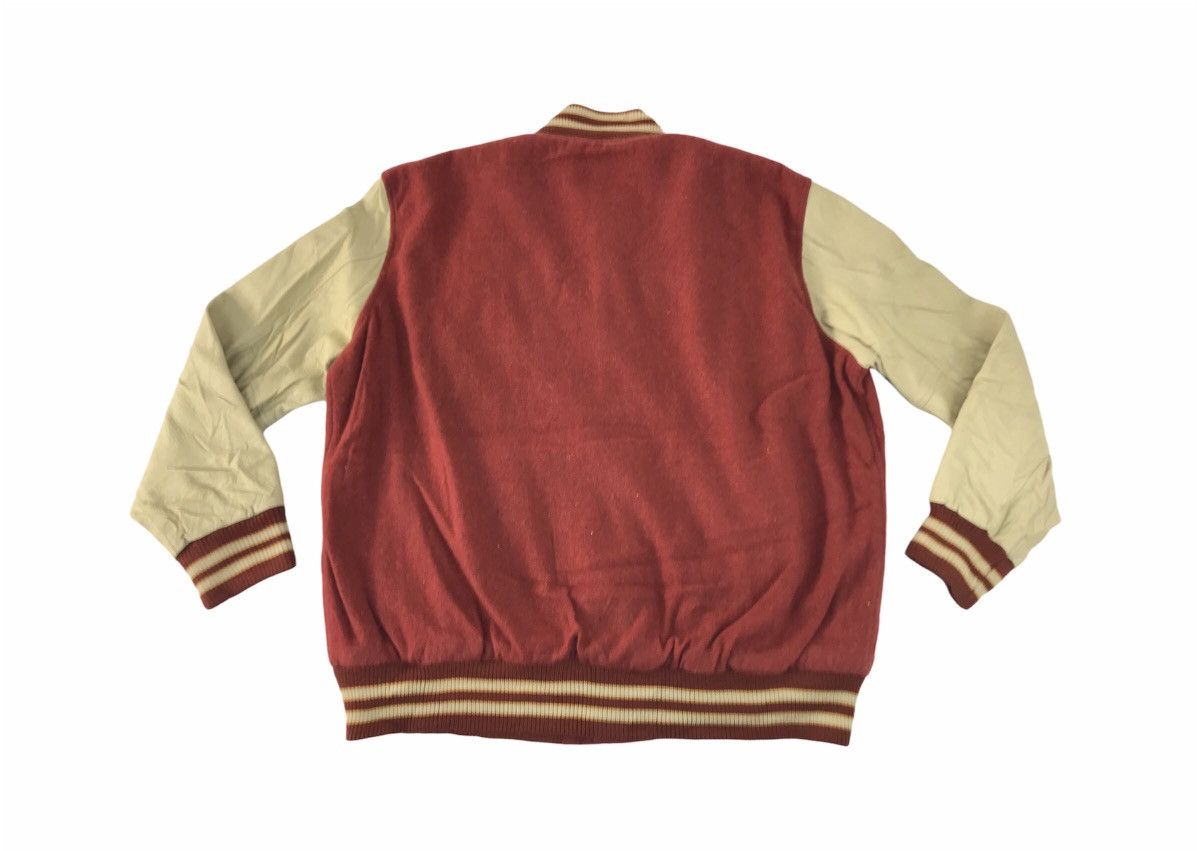 Vintage Dog House Simple Varsity Jacket Checked Leather Sleeve Size US L / EU 52-54 / 3 - 7 Thumbnail