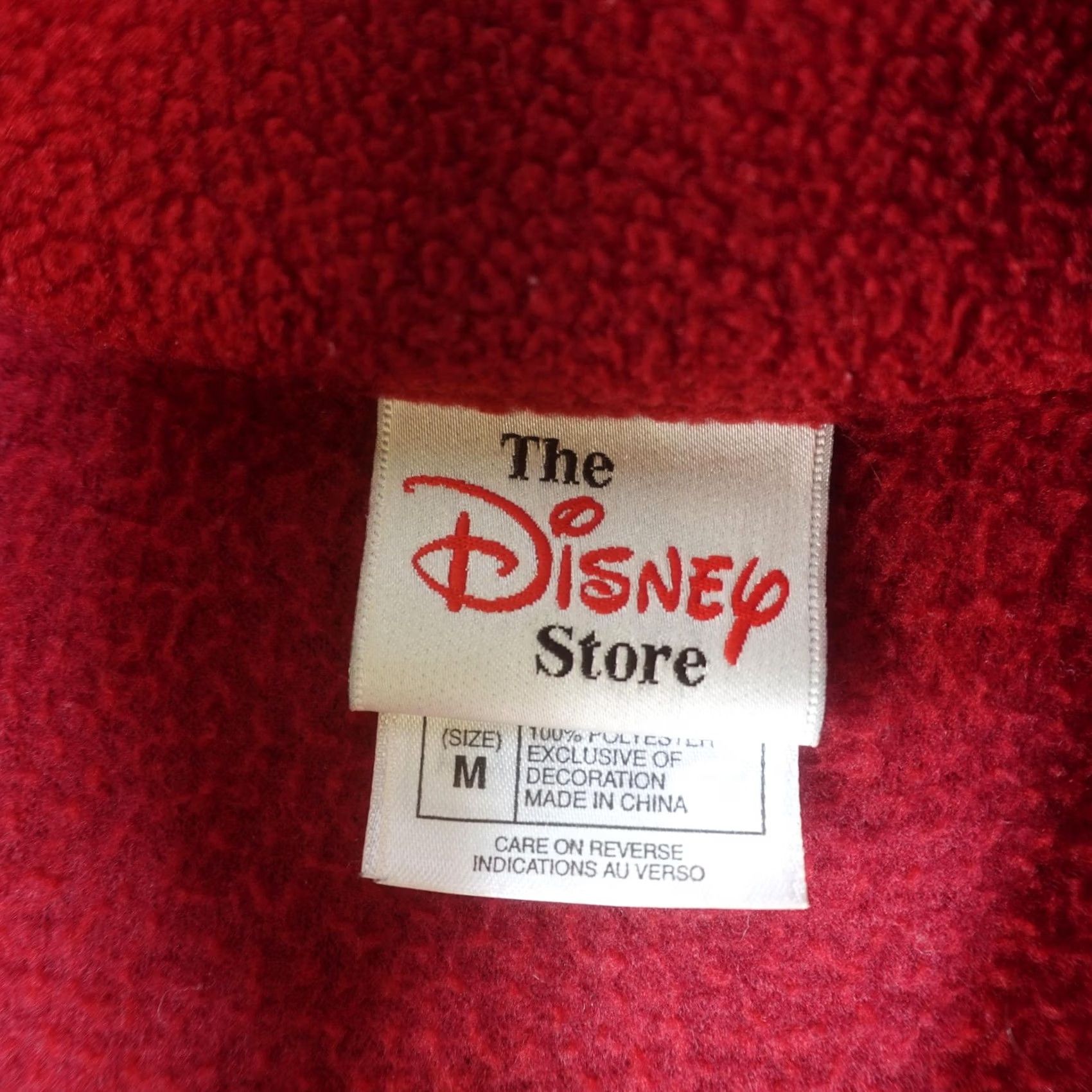 Disney The Disney Store Winnie The Pooh Jacket Womens M Red Fleece Fringe Pockets Size M / US 6-8 / IT 42-44 - 4 Thumbnail