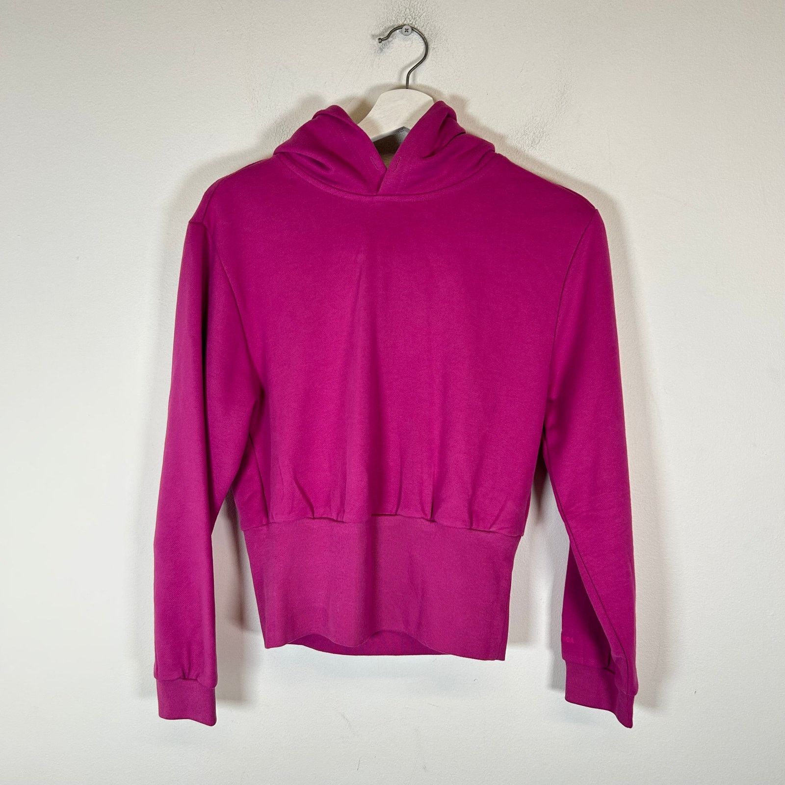 Balenciaga Balenciaga Purple Sporty B Cropped Hoodie Size L Size L / US 10 / IT 46 - 1 Thumbnail