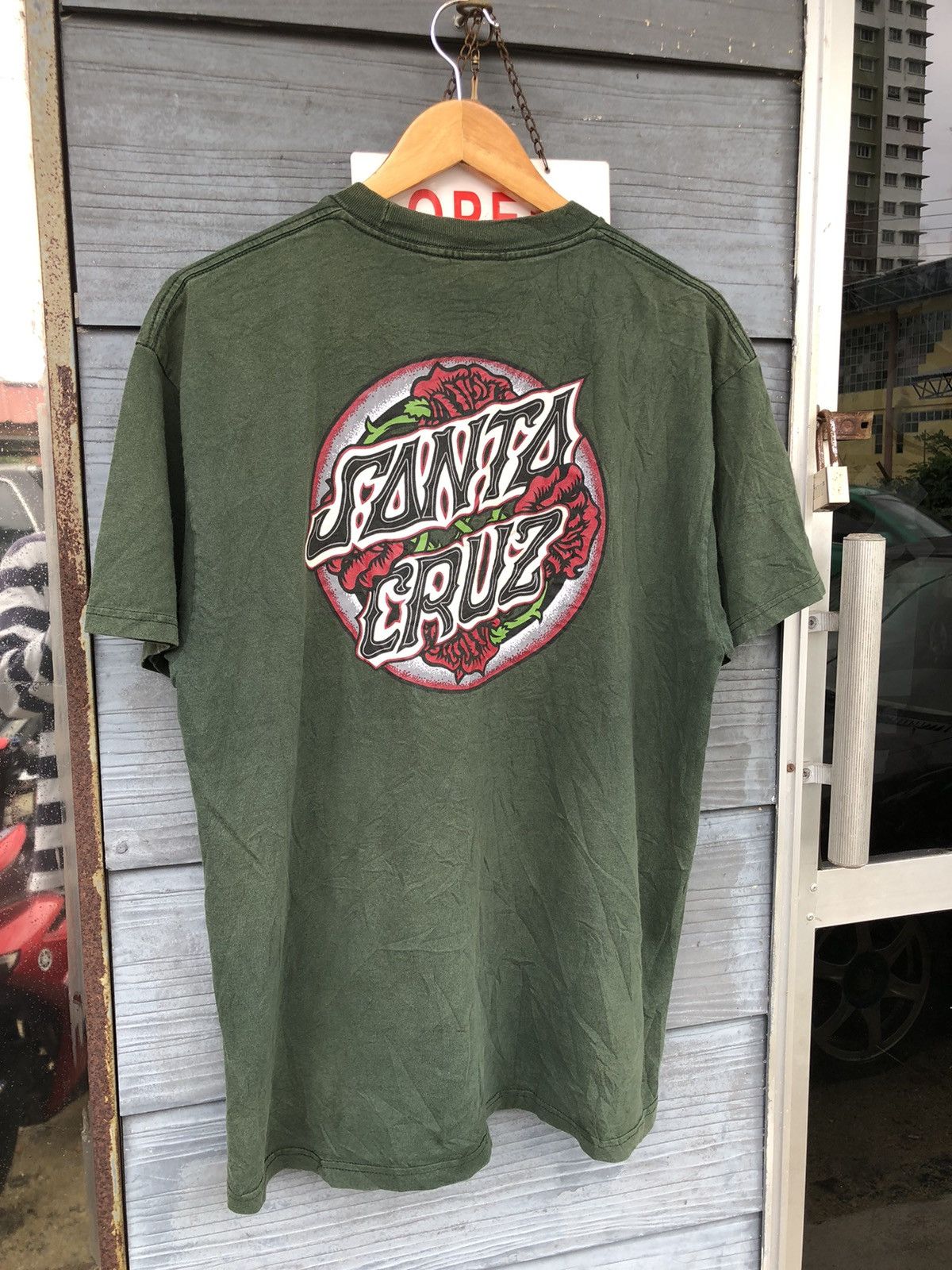 Santa Cruz Skateboards × Vintage 🔥Vintage 90s🔥Santa Cruz Skateboarding Tshirt Size US L / EU 52-54 / 3 - 3 Thumbnail