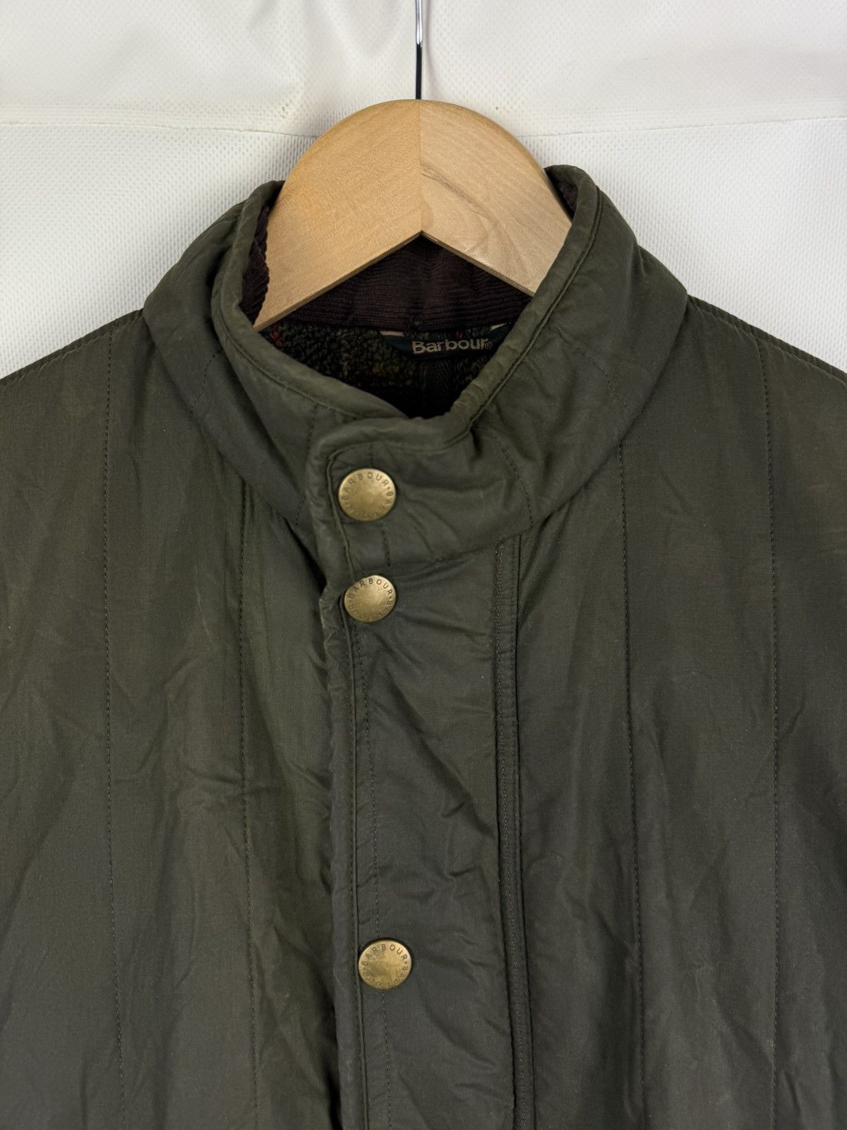 Barbour Barbour Edderton Men’s Quilted Wax Waxed Cotton Jacket Size US S / EU 44-46 / 1 - 8 Thumbnail