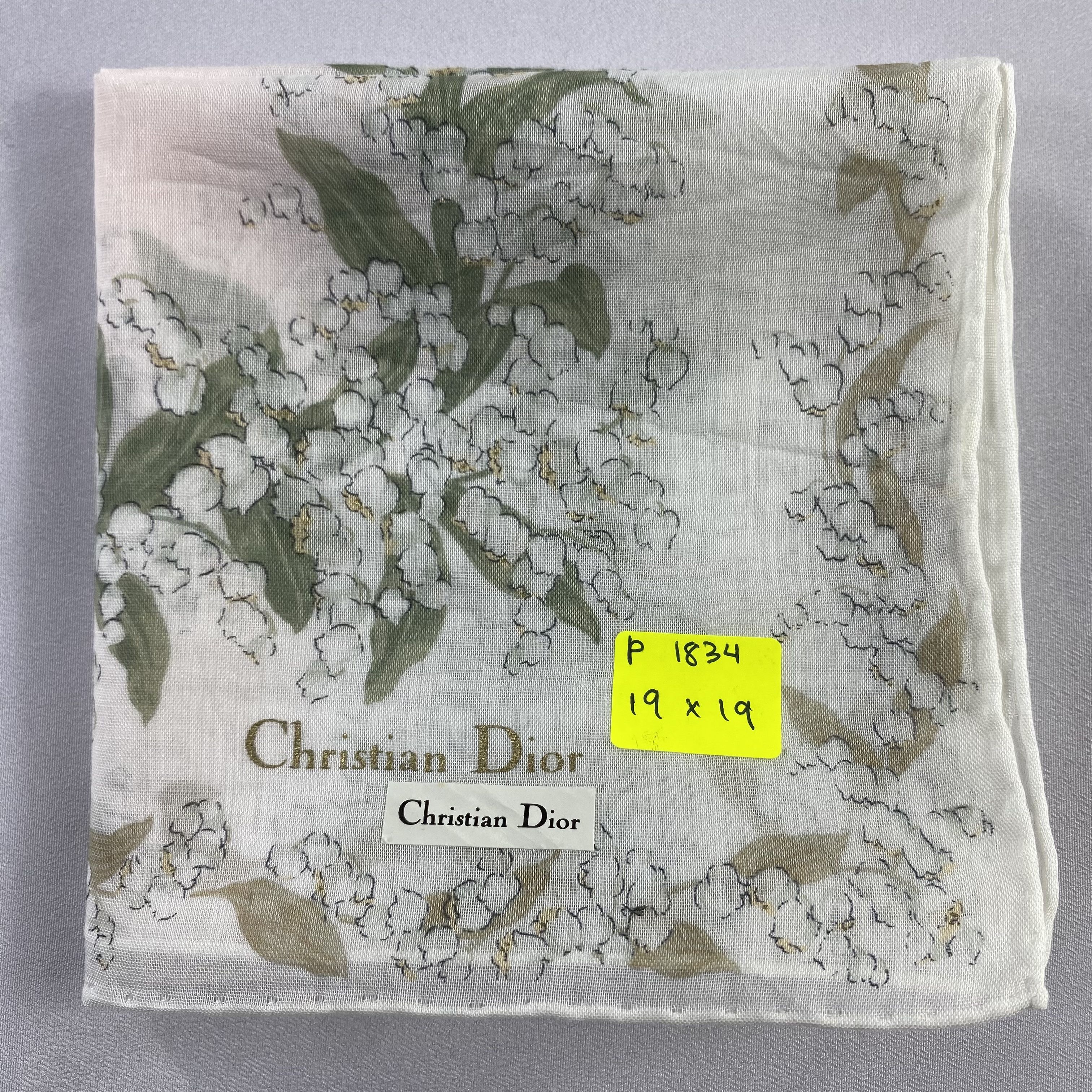 Vintage NWT Christian Dior Monsieur Handkerchief / Neckerchief-P1834 Size ONE SIZE - 6 Thumbnail