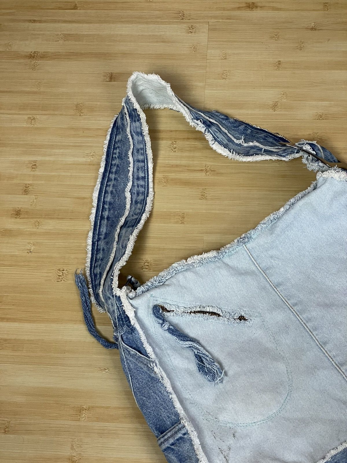 Japanese Brand × Vintage Vntg Japan Handmade Crossbody Denim Jeans Bag Y2k Size ONE SIZE - 14 Thumbnail