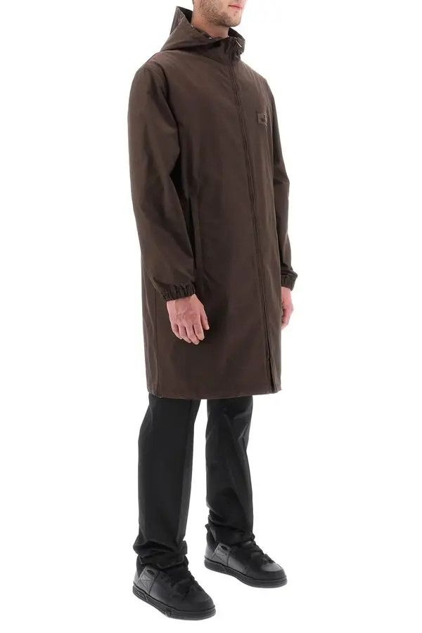 Valentino o1y0525 Logo Overcoat in Dark Brown Size US M / EU 48-50 / 2 - 2 Thumbnail