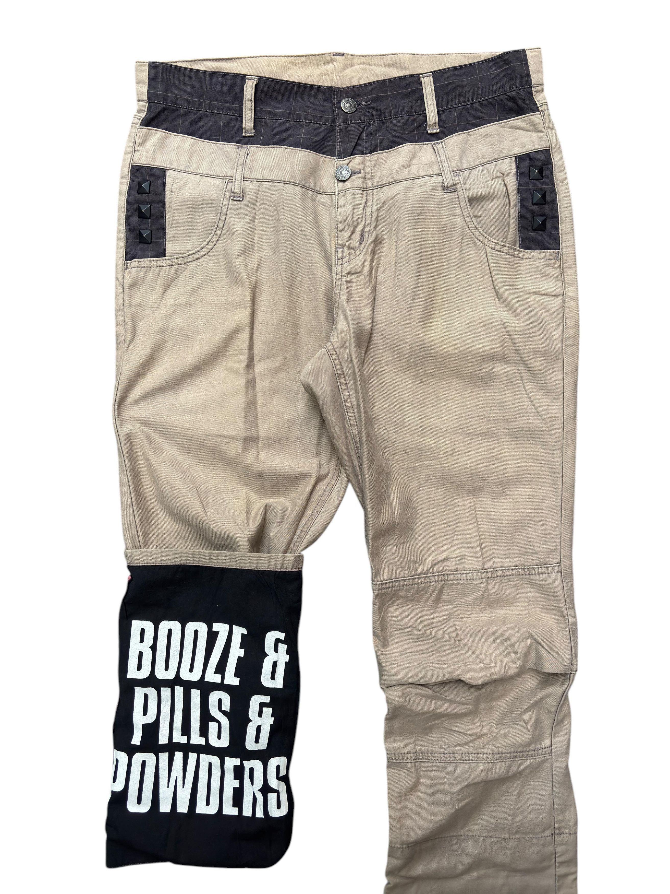 PPFM × Vintage PPFM Peyton Place For Men Union Jack Stud Punk Booze Piils Size US 35 - 4 Thumbnail