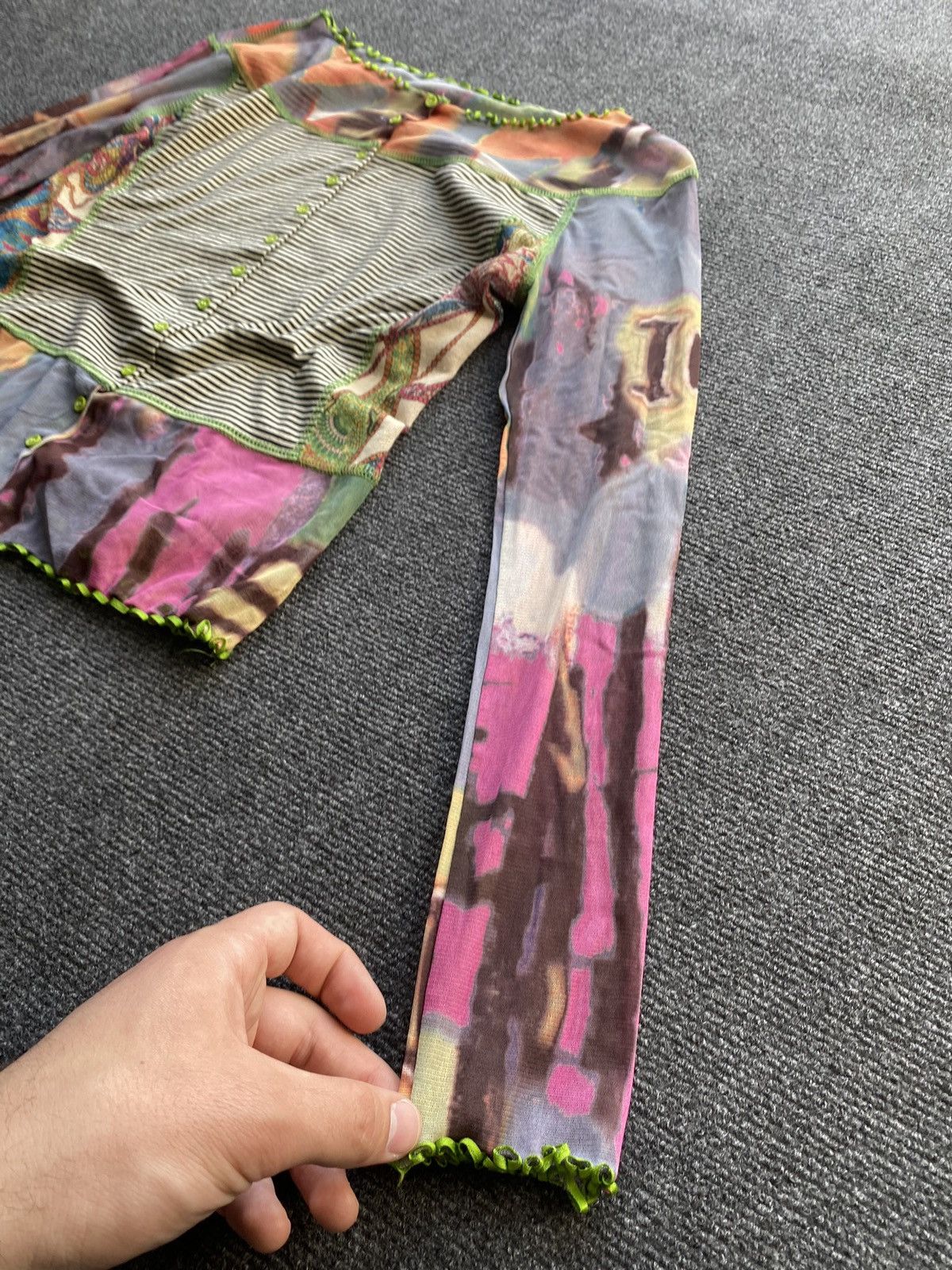 Other 🔥Lulu H Gothic Opium Punk Blouse s/m rare sexy Size M / US 6-8 / IT 42-44 - 4 Thumbnail
