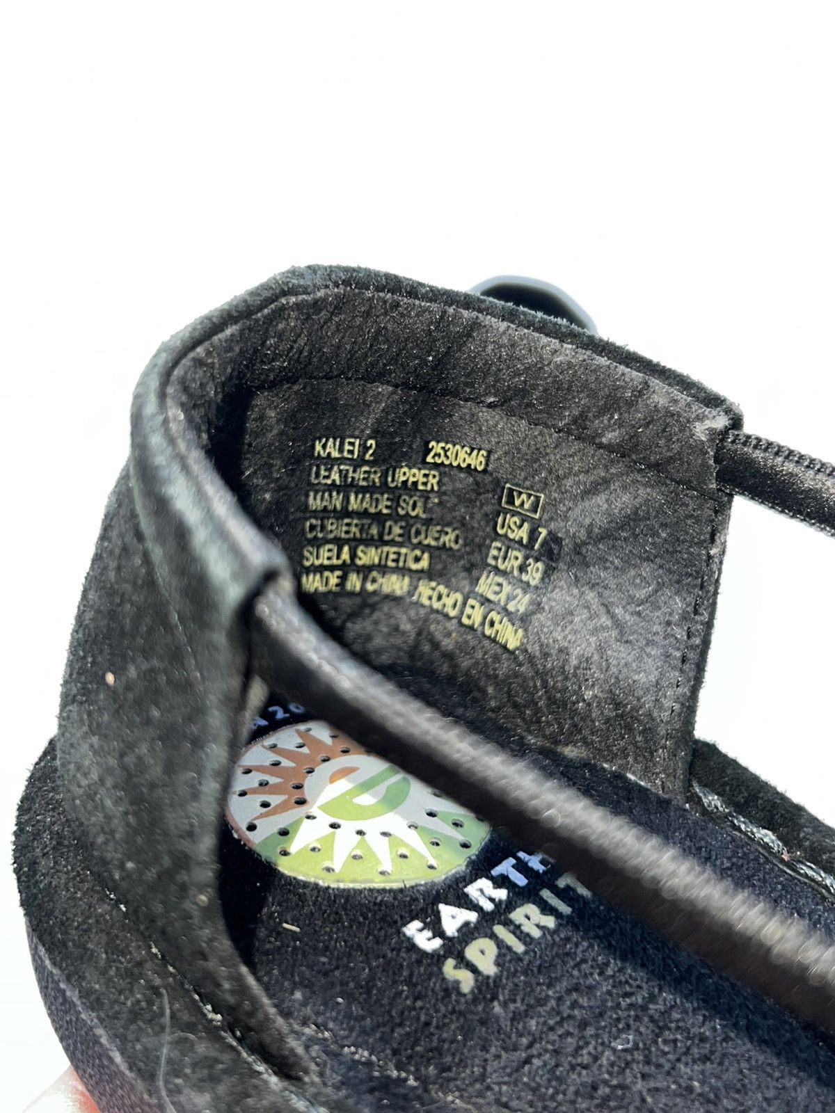 Other Earth Spirit Women's Black Suede Slip-On Shoes Size 7W Bead Size US 7 / IT 37 - 7 Thumbnail