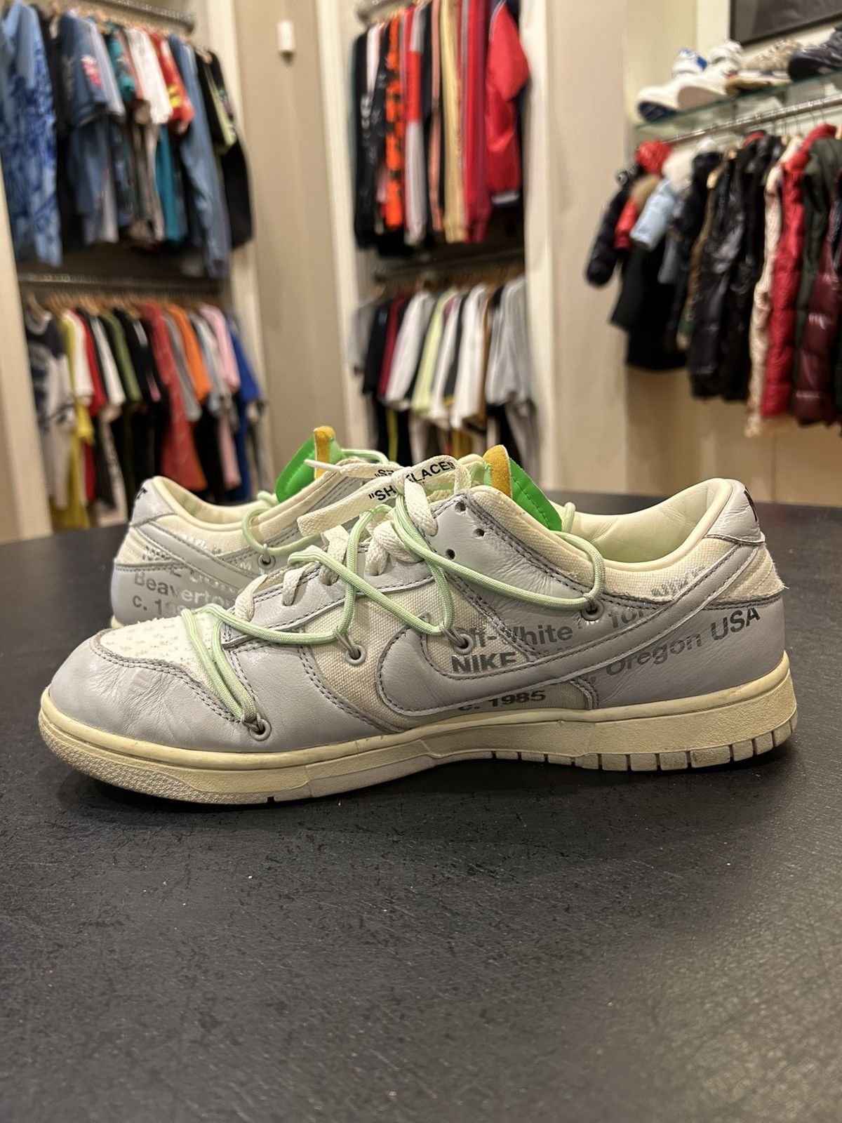 Nike Nike Dunk Low ‘Off-White Lot 07’ Size US 11.5 / EU 44-45 - 3 Thumbnail