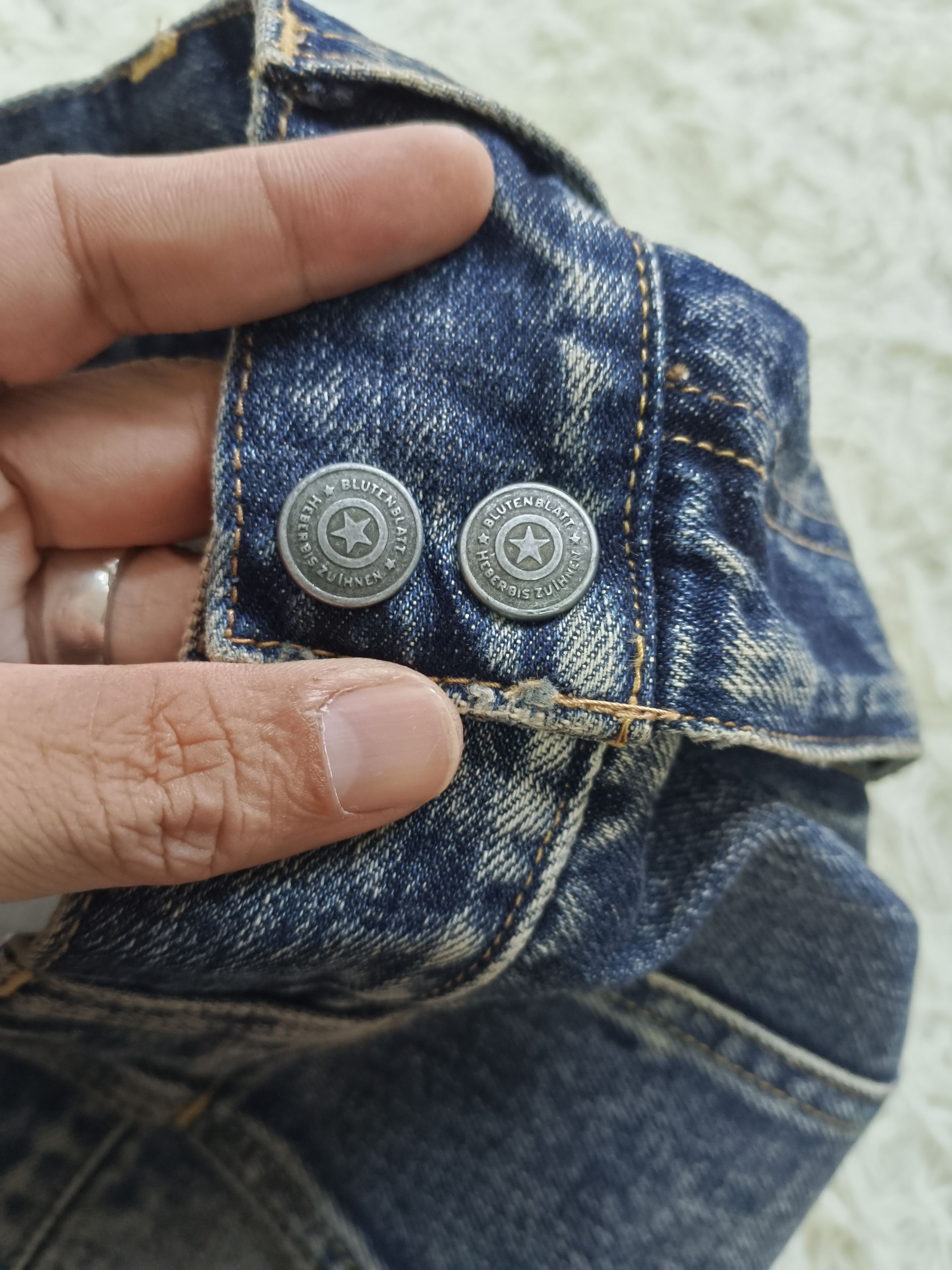 Japanese Brand FLARE INSANE 90s BLUTENBLATT DENIM PANTS Size US 32 / EU 48 - 8 Thumbnail