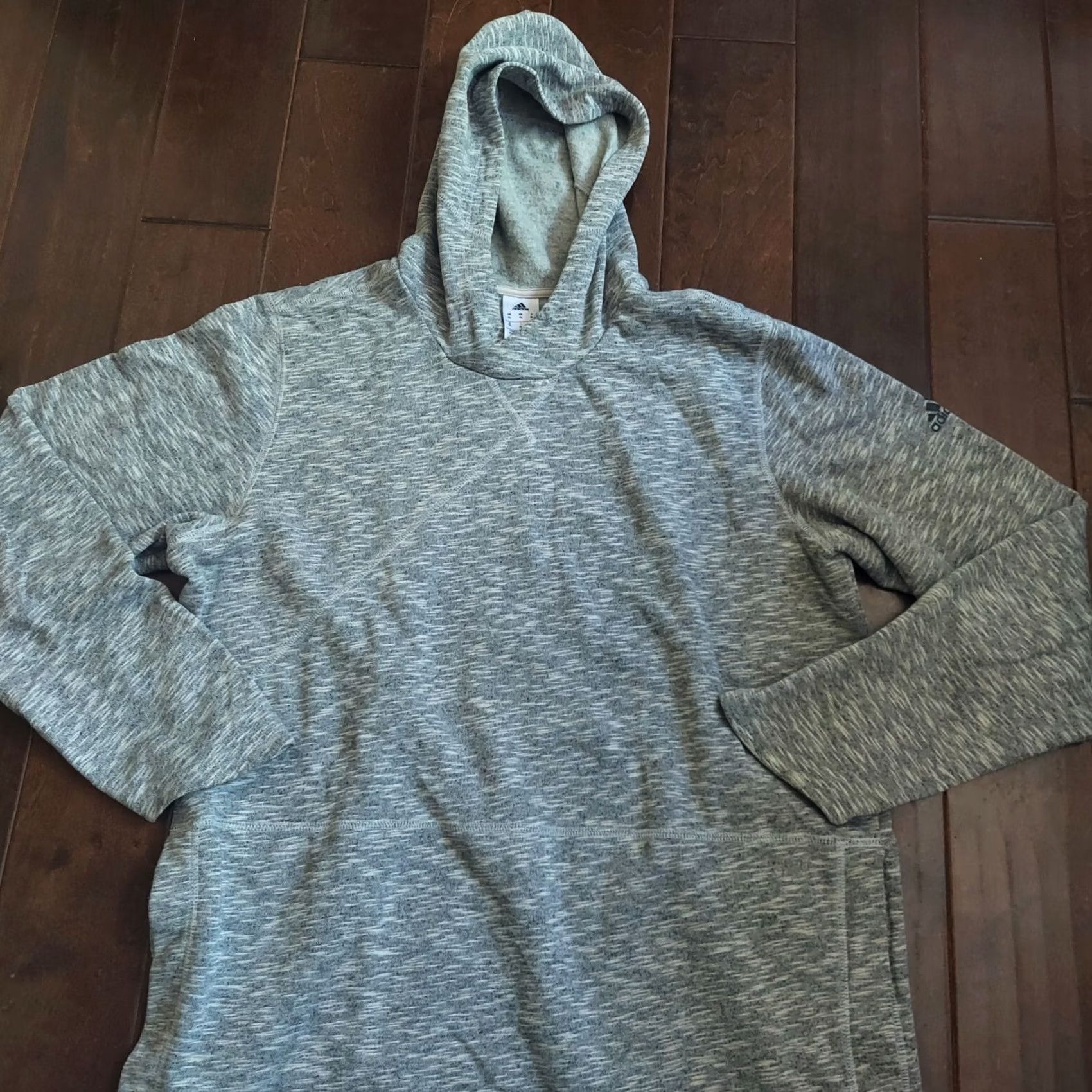 Adidas Adidas Hoodie Sweatshirt Men’s Heather Gray Side Snap Buttons Streetwear XL Size US XL / EU 56 / 4 - 5 Thumbnail