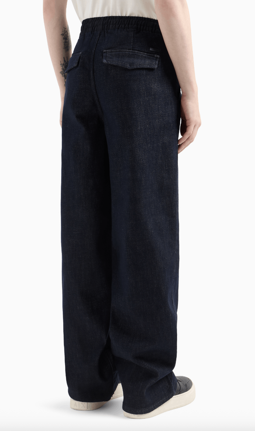 Armani Exchange Wide leg denim jeans Size US 38 / EU 54 - 2 Thumbnail