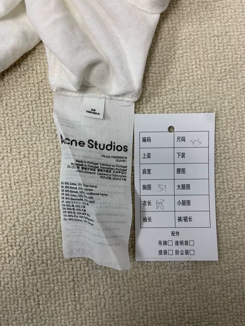 Acne Studios Acne Studios 1996 Series Letter Logo Aged Print Crewneck L Size US XS / EU 42 / 0 - 4 Thumbnail