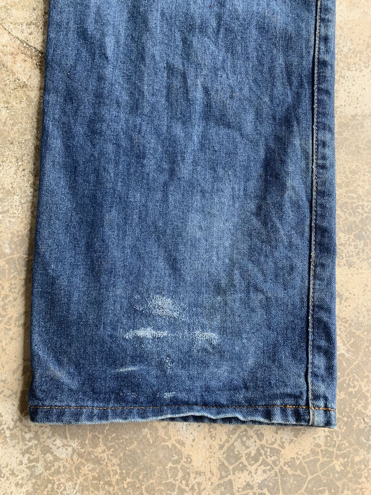 If Six Was Nine Distressed Denim Baggy Jeans Size US 38 / EU 54 - 14 Thumbnail