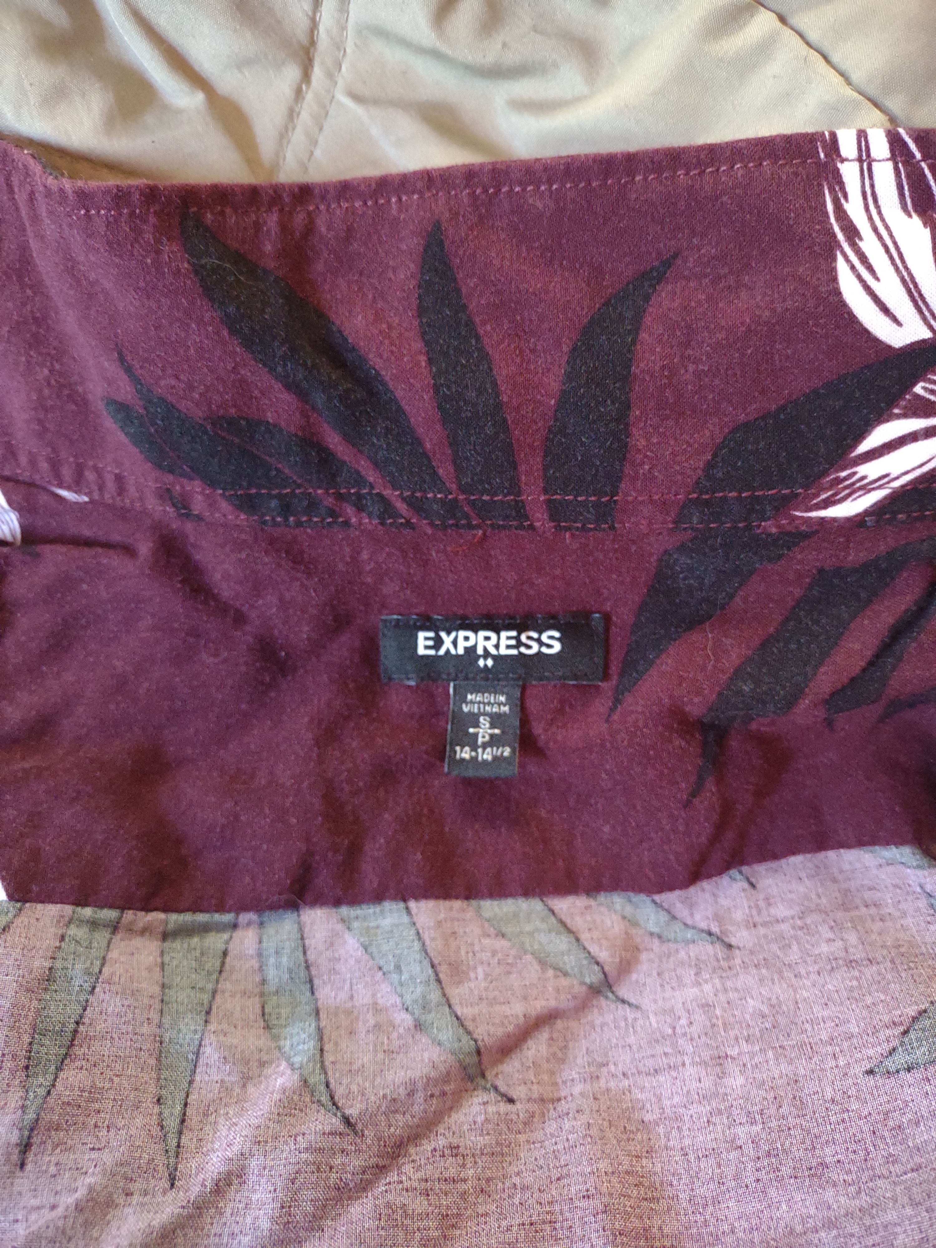 Express Express Mens Shirt Button Front Size US S / EU 44-46 / 1 - 8 Thumbnail