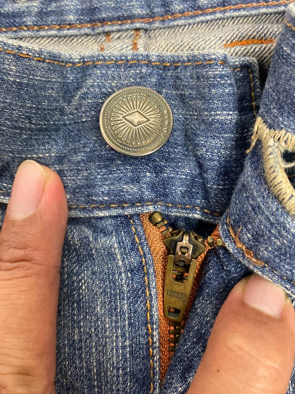 Edwin vintage edwin xv faded design bootcut flare denim Size US 38 / EU 54 - 14 Thumbnail