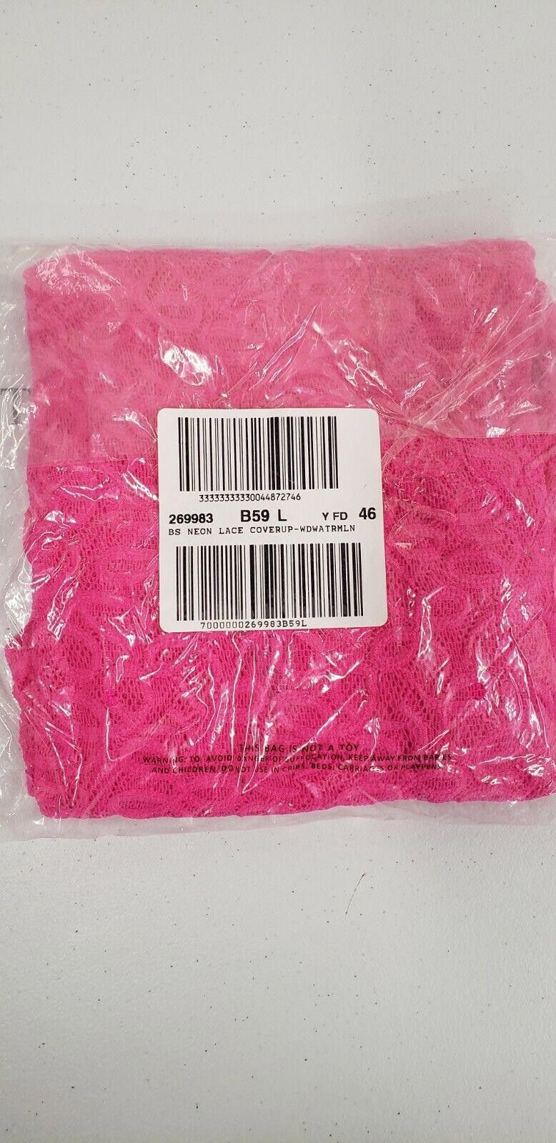Designer NWT Victoria's Secret Pink Lace Cover-up Size Large Size L / US 10 / IT 46 - 3 Thumbnail