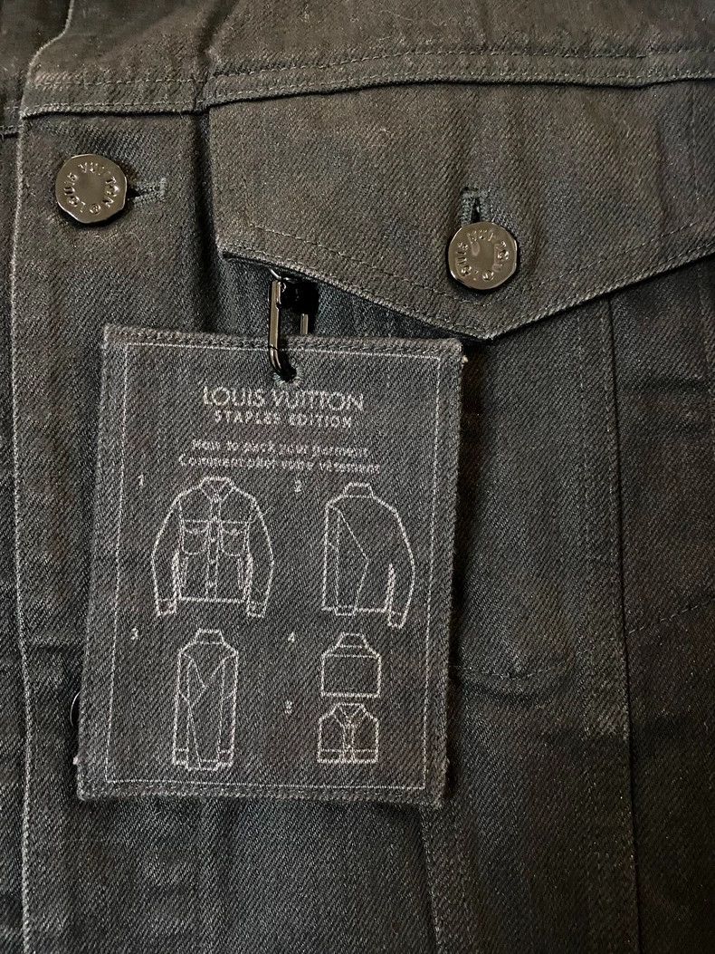 Louis Vuitton Louis Vuitton Solid chest-patterned lapel denim jacket Size US L / EU 52-54 / 3 - 3 Thumbnail