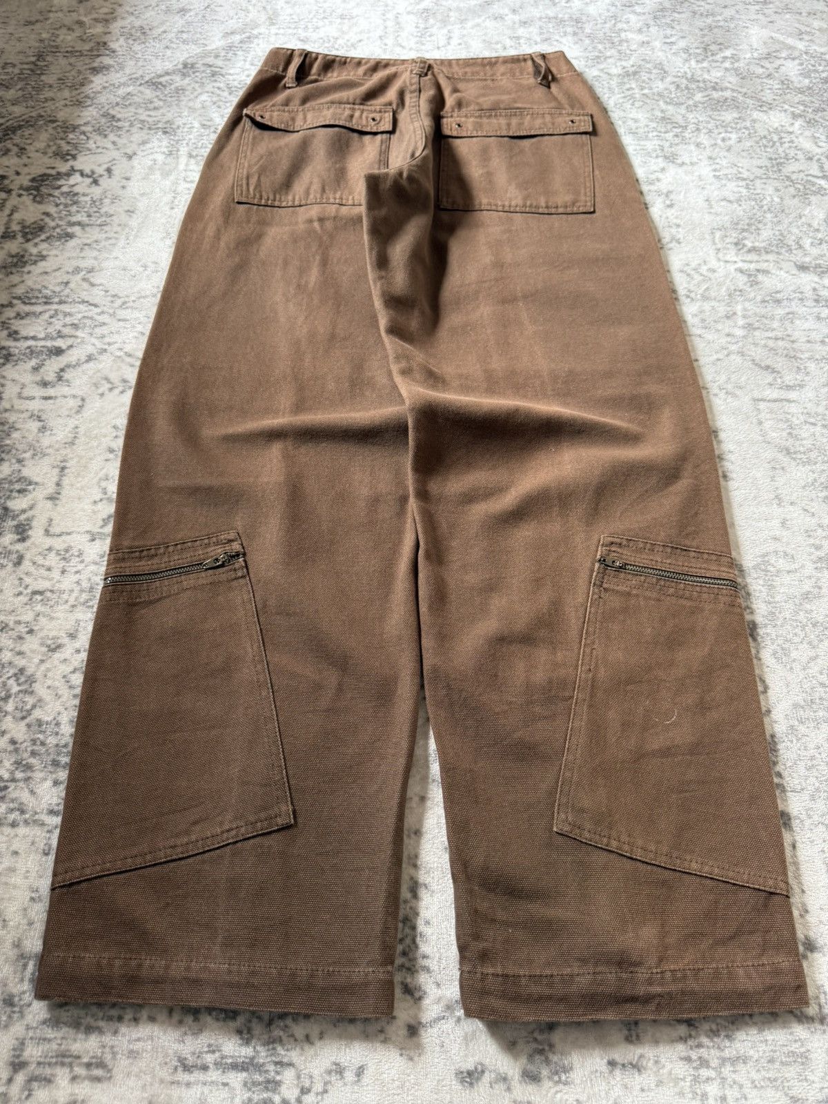 Japanese Brand Amore Puro Japan Deconstructed Heavy Cargo Baggy Pants Size US 29 - 2 Thumbnail
