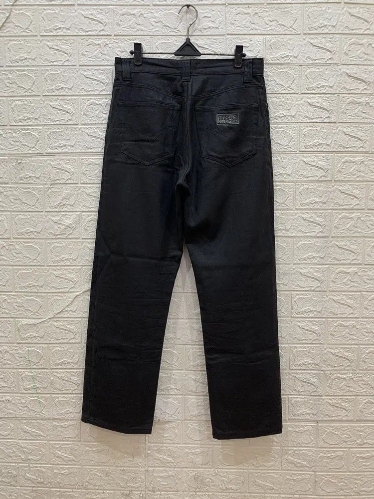 Versace Vintage Versace black wax denim pants Size US 31 - 1 Thumbnail