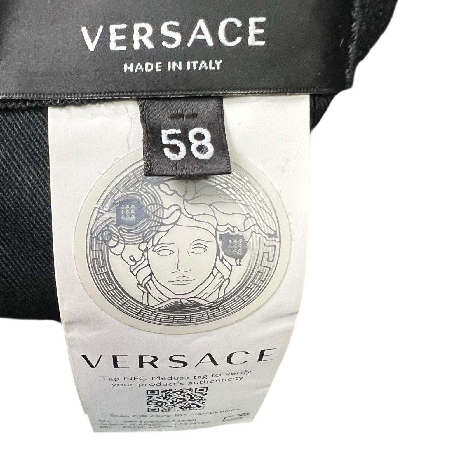 Versace Versace Purple & Gold Signature Logo Strapback Hat Size ONE SIZE - 7 Thumbnail