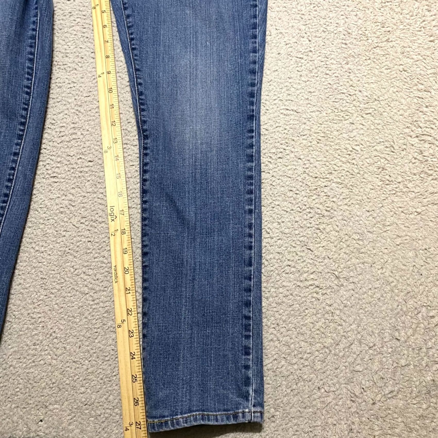 Levi's Levi's Jeans Blue Denim Medium Wash Low Rise Skinny 28 Regular Womens Pants 5-Pocket Design Stretch Size 28" / US 6 / IT 42 - 6 Thumbnail