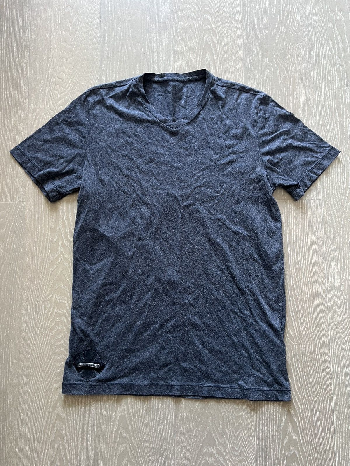 Chrome Hearts Cut&sewn t-shirt with leather and silver patch Size US S / EU 44-46 / 1 - 1 Thumbnail