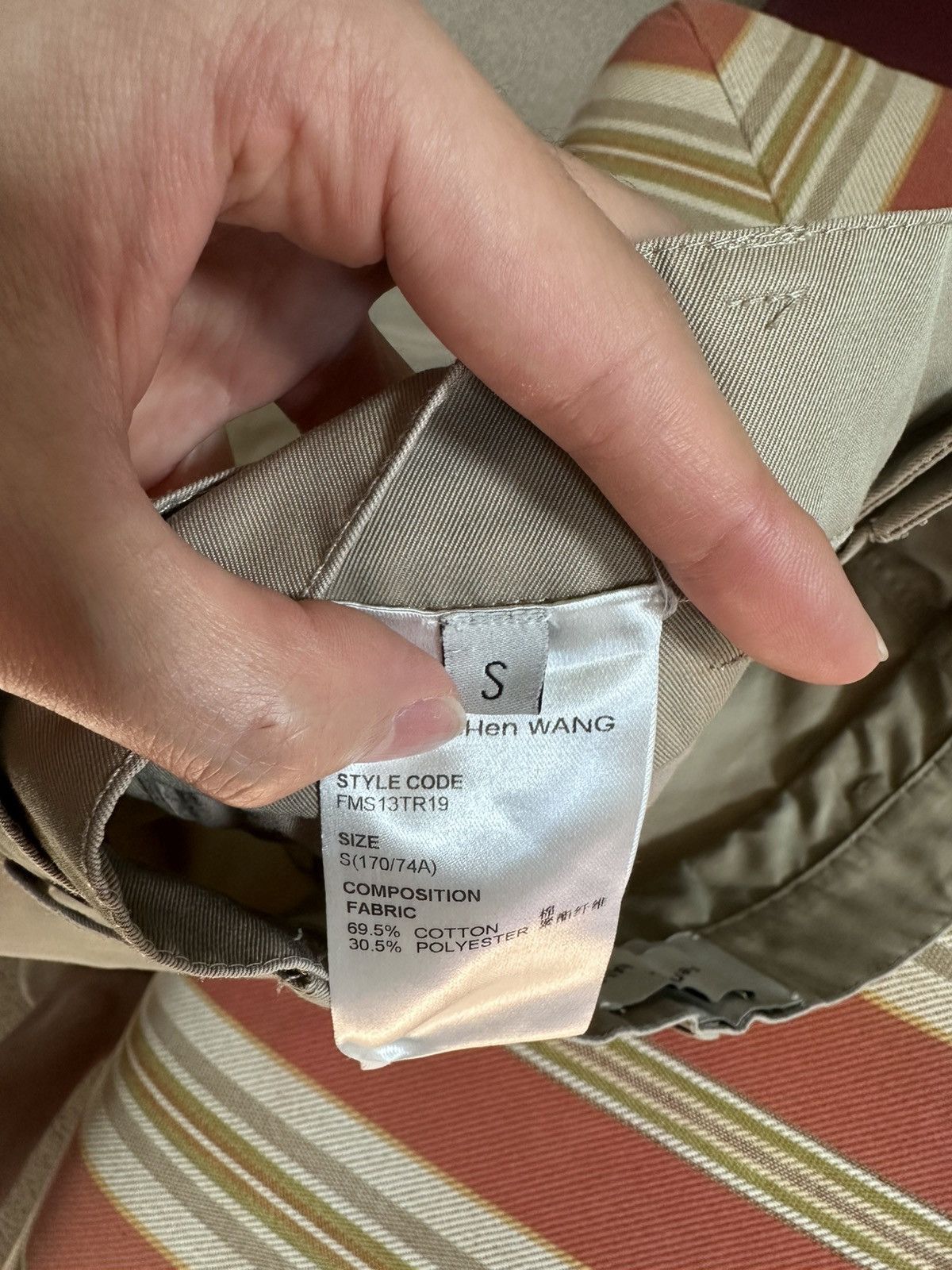 Feng Chen Wang FENG CHEN WANG Beige Cotton Cargo Pants Size Small Size US 30 / EU 46 - 7 Thumbnail