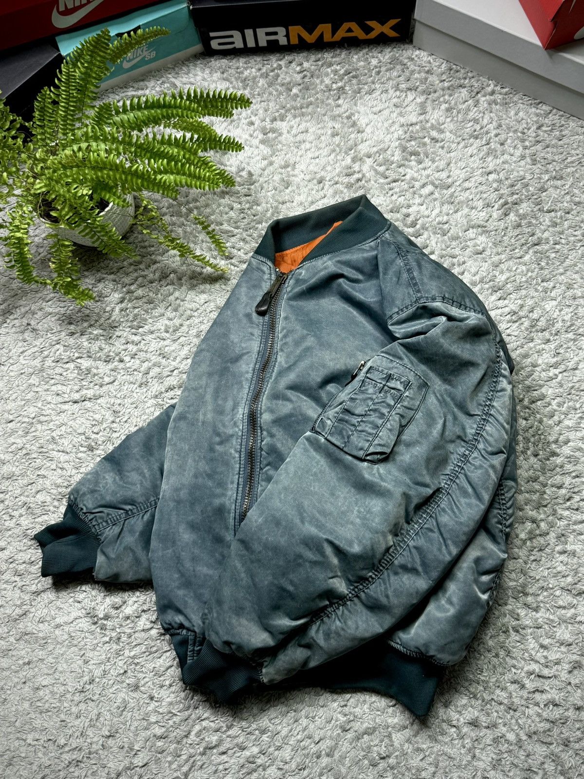 Alpha Industries 00s Alpha Industrial Jacket Retro Bomber Vintage Oversize Size US L / EU 52-54 / 3 - 4 Thumbnail