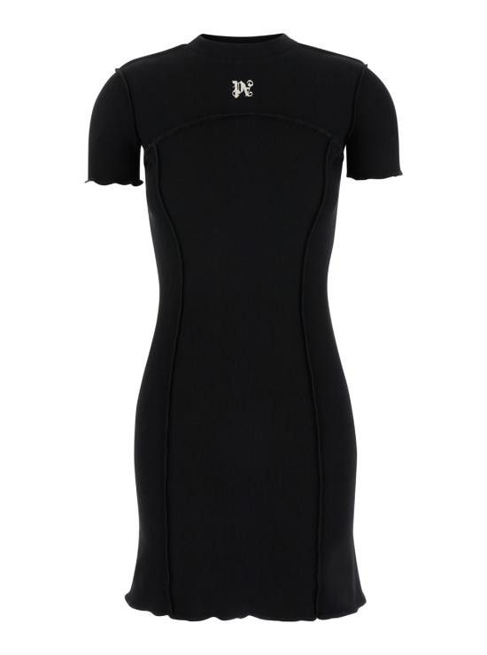 Palm Angels PALM ANGELS Women Dresses PWDB055S24FAB0011003 Black Size S / US 4 / IT 40 - 1 Thumbnail