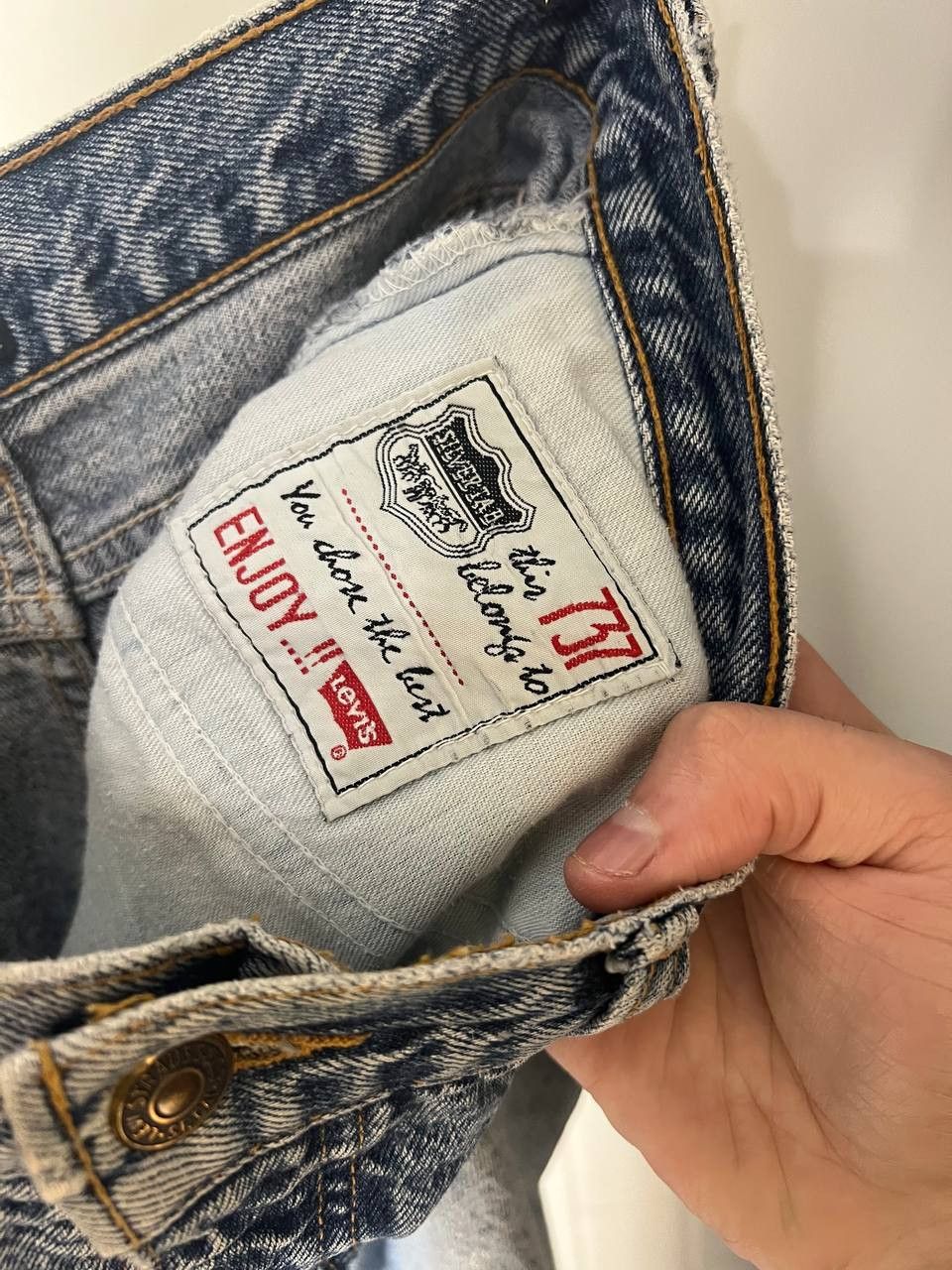 Levi's Made & Crafted VINTAGE LEVIS CLOTHING 737 DENIM RETRO JEANS CASUAL Y2K 90s Size US 34 / EU 50 - 9 Thumbnail