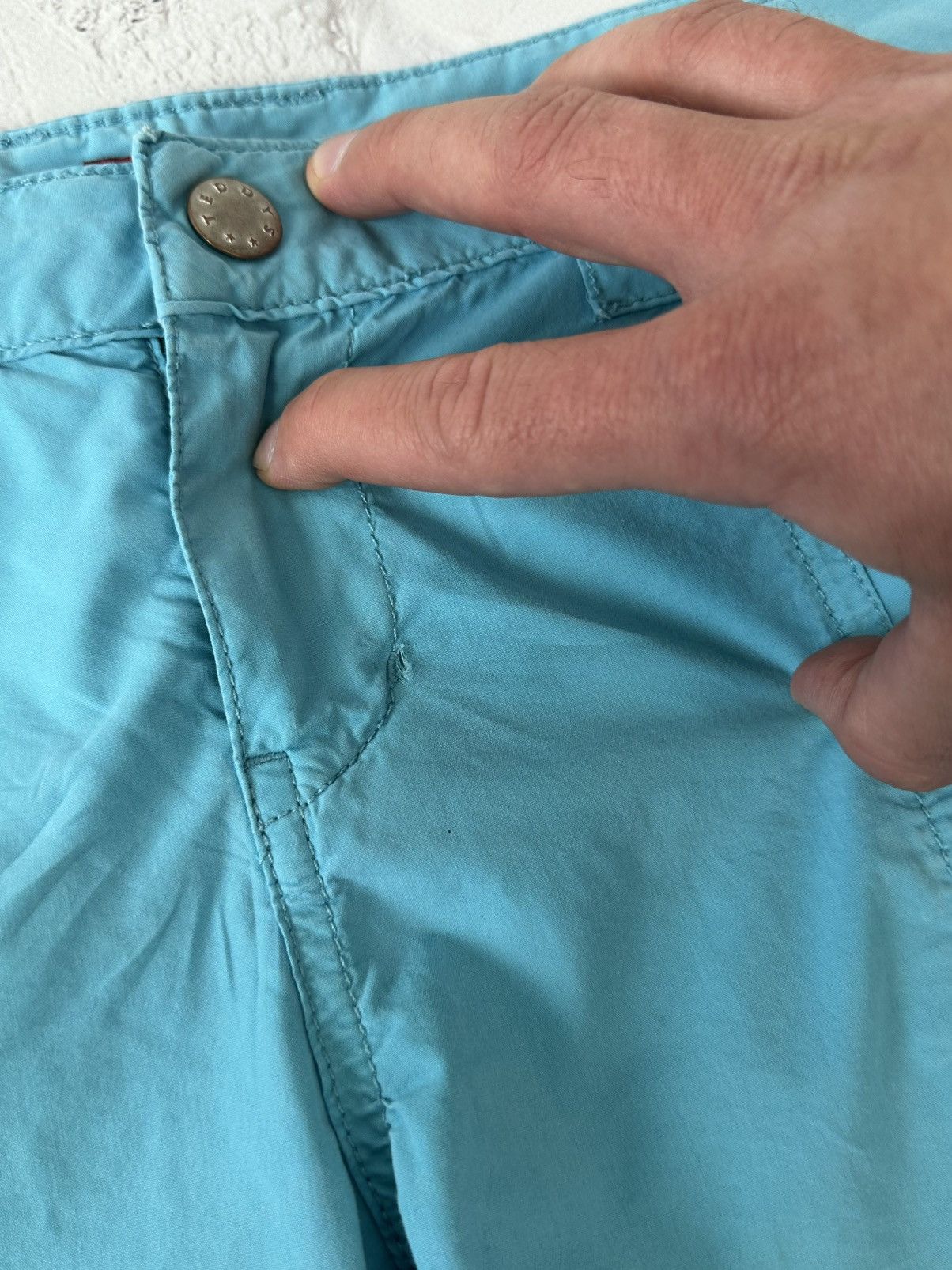 Beauty Beast × If Six Was Nine × Vintage Vintage Bondage Cargo Blue Breeches Size 26" / US 2 / IT 38 - 6 Thumbnail