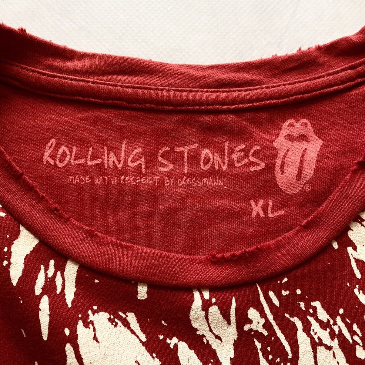 Vintage Rolling Stones 2010 All Over Print Fabric Distressed T-Shirt Size US XL / EU 56 / 4 - 7 Thumbnail
