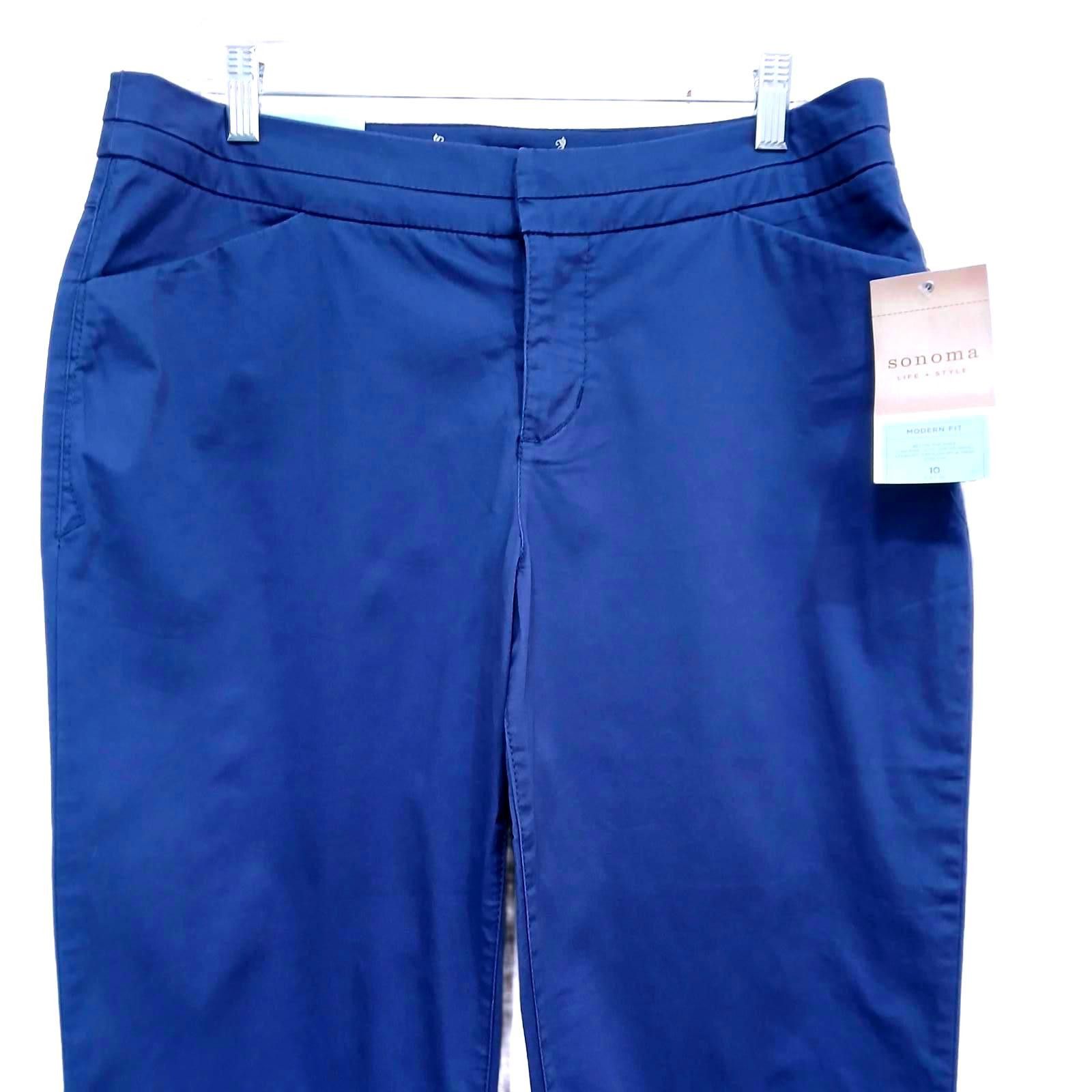 Sonoma Sonoma Life + Style Modern Capri Pants Size 10 Periwinkle Size 32" / US 10 / IT 46 - 2 Thumbnail