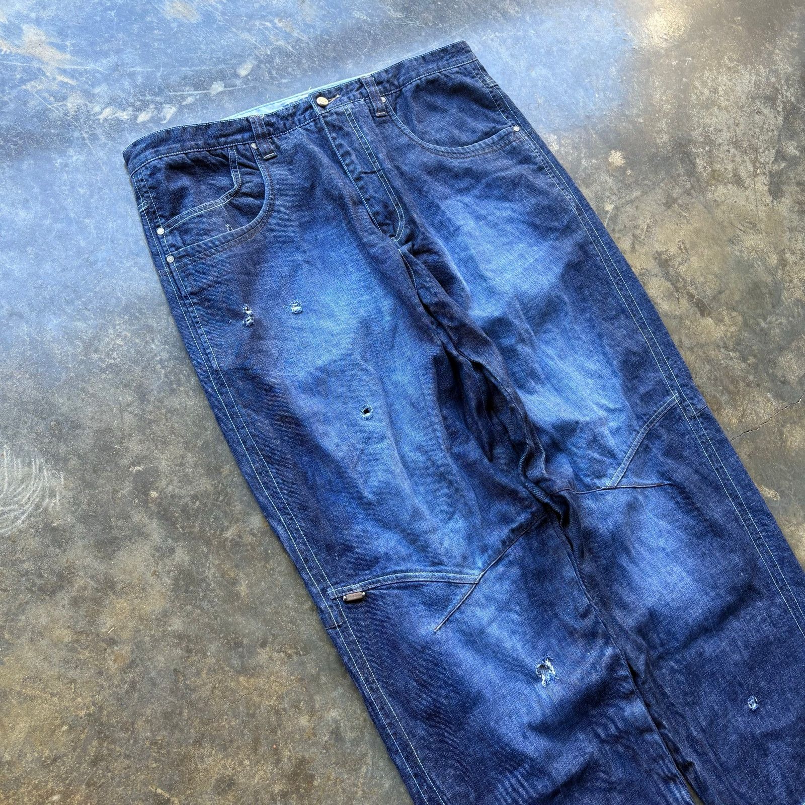 Phat Farm Baggy Vintage Phat Farm Wide Leg Blue Jeans Size US 42 / EU 58 - 4 Thumbnail