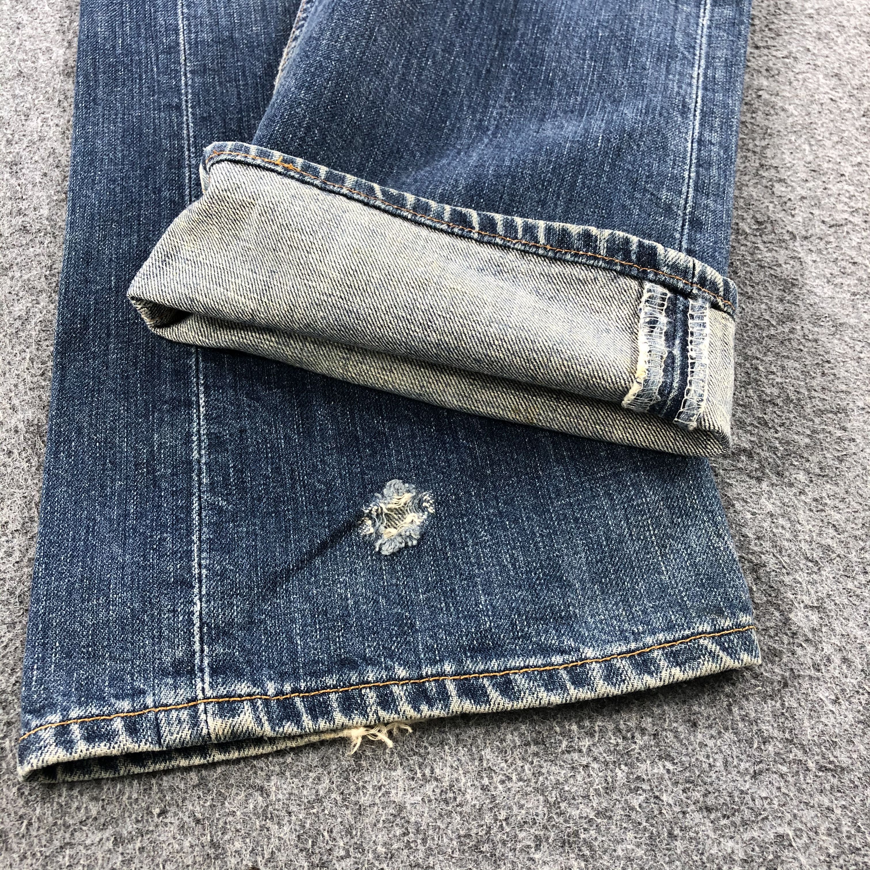 Levi's Vintage 90s Levis 501 Jeans Rusty Faded Blue Denim KJ333 Size US 32 / EU 48 - 7 Thumbnail