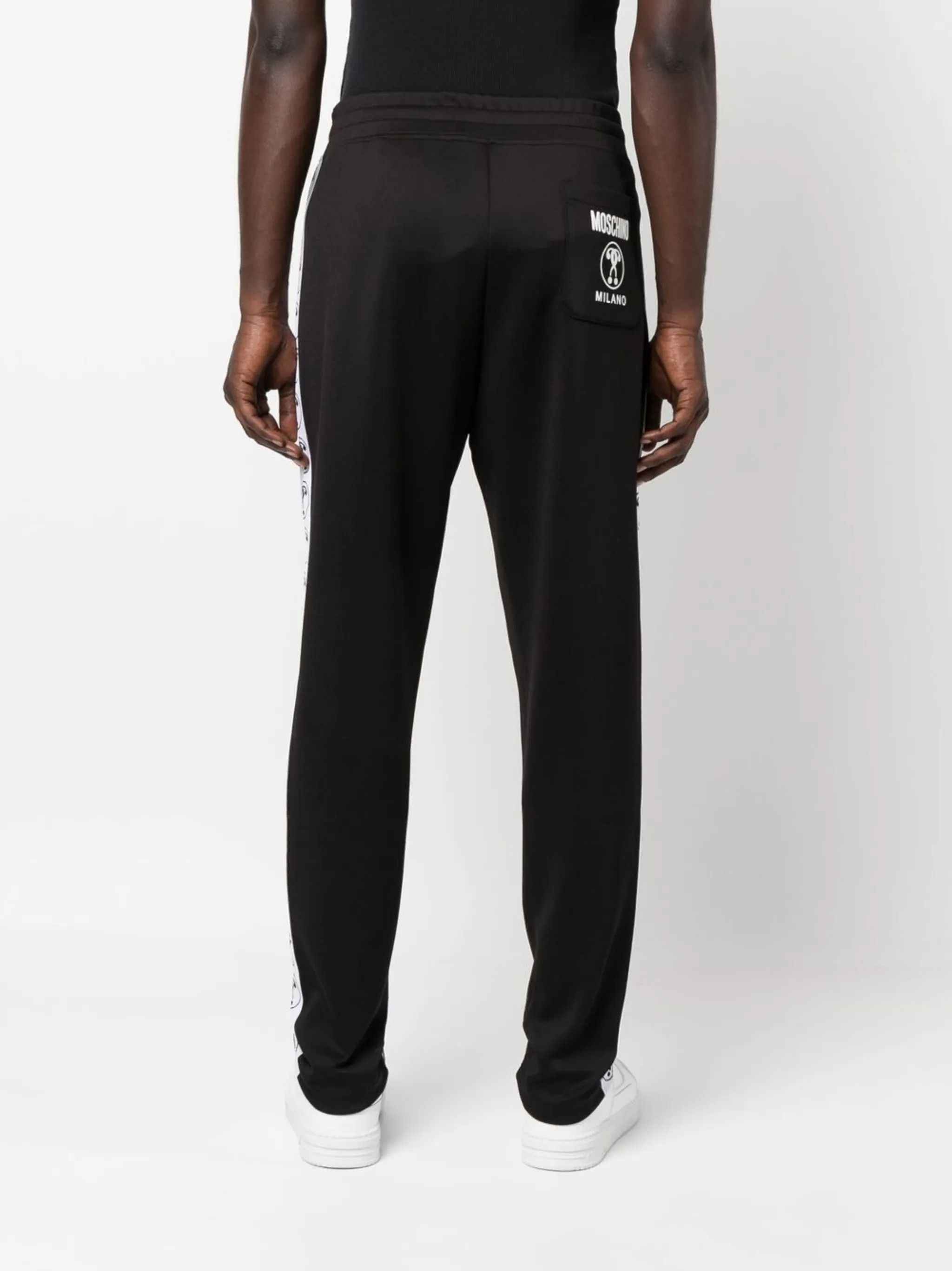 Moschino o1y0225 Logo Jogger & Sweatpant in Black Size US 38 / EU 54 - 4 Thumbnail