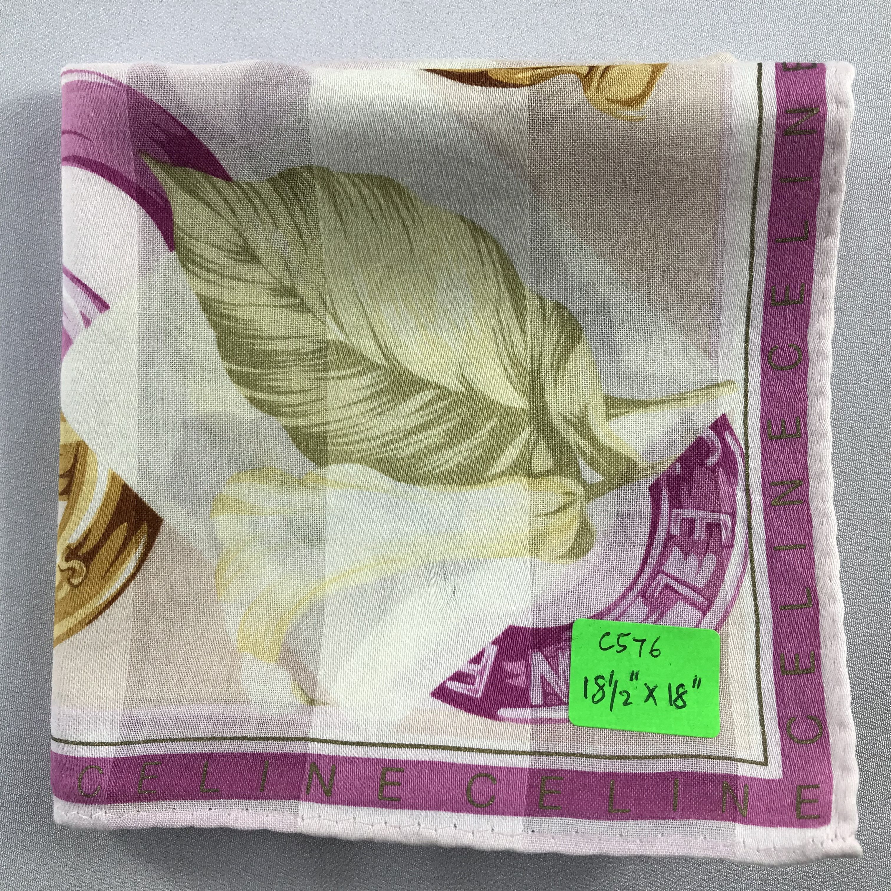 Celine Celine Handkerchief / Bandana / Neckerchief C576 Size ONE SIZE - 7 Thumbnail
