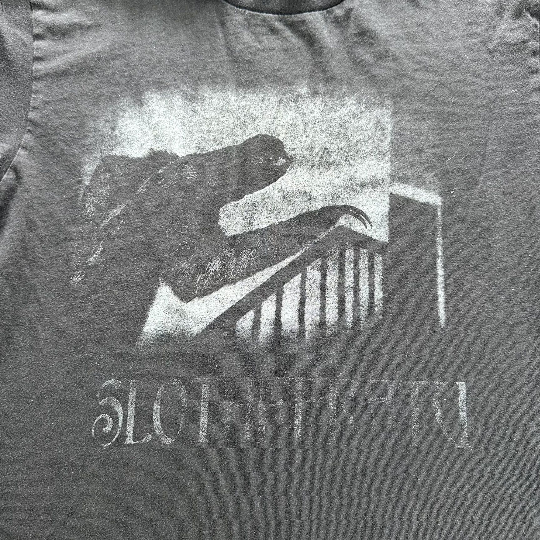 Vintage Slotheratu Shirt Mens XS Black Horror Sloth Vampire Graphic Tee Parody Funny Size US XS / EU 42 / 0 - 2 Thumbnail