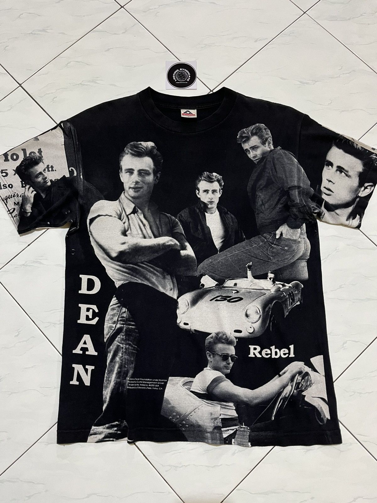 Vintage 🔥 Vintage James Dean All Of Print Tee Size US M / EU 48-50 / 2 - 2 Thumbnail