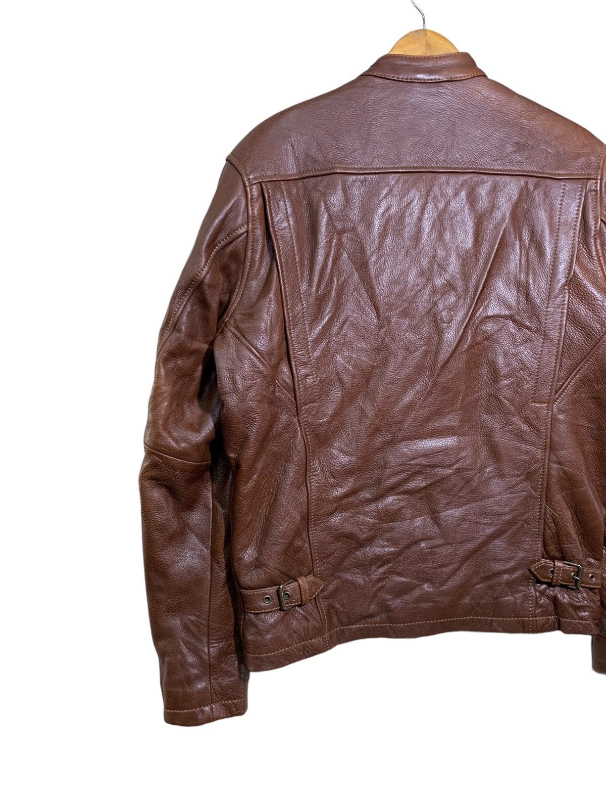 Genuine Leather 🔥DEGNER CLASSIC LEATHER CAFERACER BIKER JACKETS Size US XL / EU 56 / 4 - 6 Thumbnail