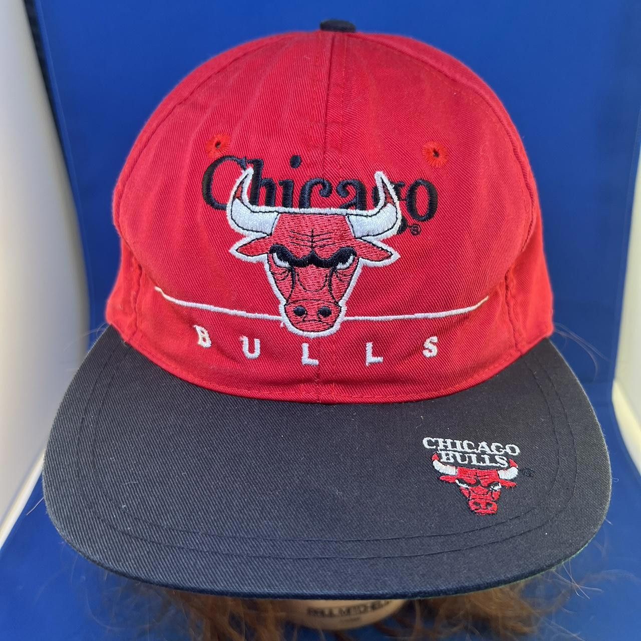 NBA Vintage Chicago Bulls Snapback Cap - Red & Black Size ONE SIZE - 2 Thumbnail