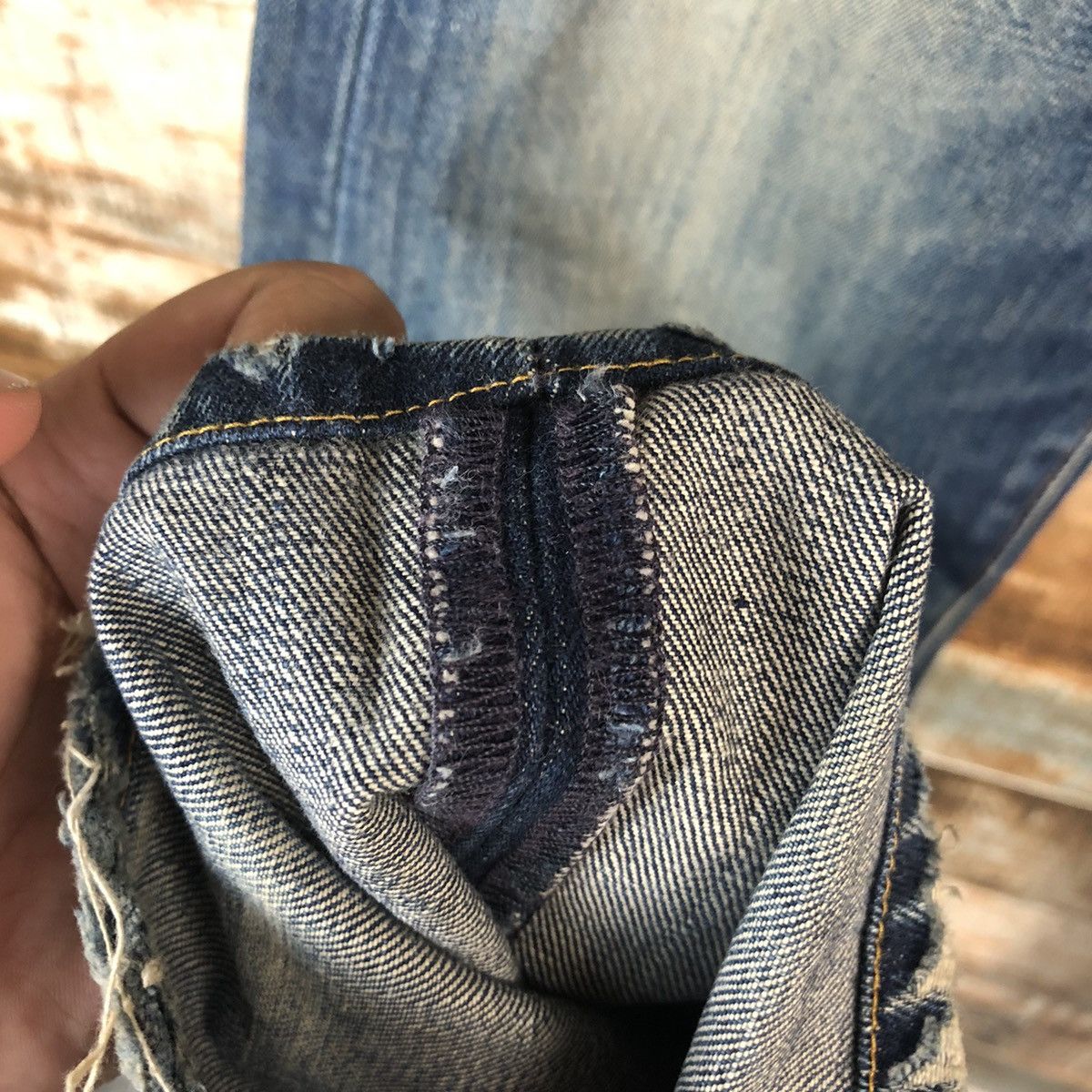 Levi's DL Levis 503 Blue Distressed Denim Pants #C179 Size US 29 - 9 Thumbnail