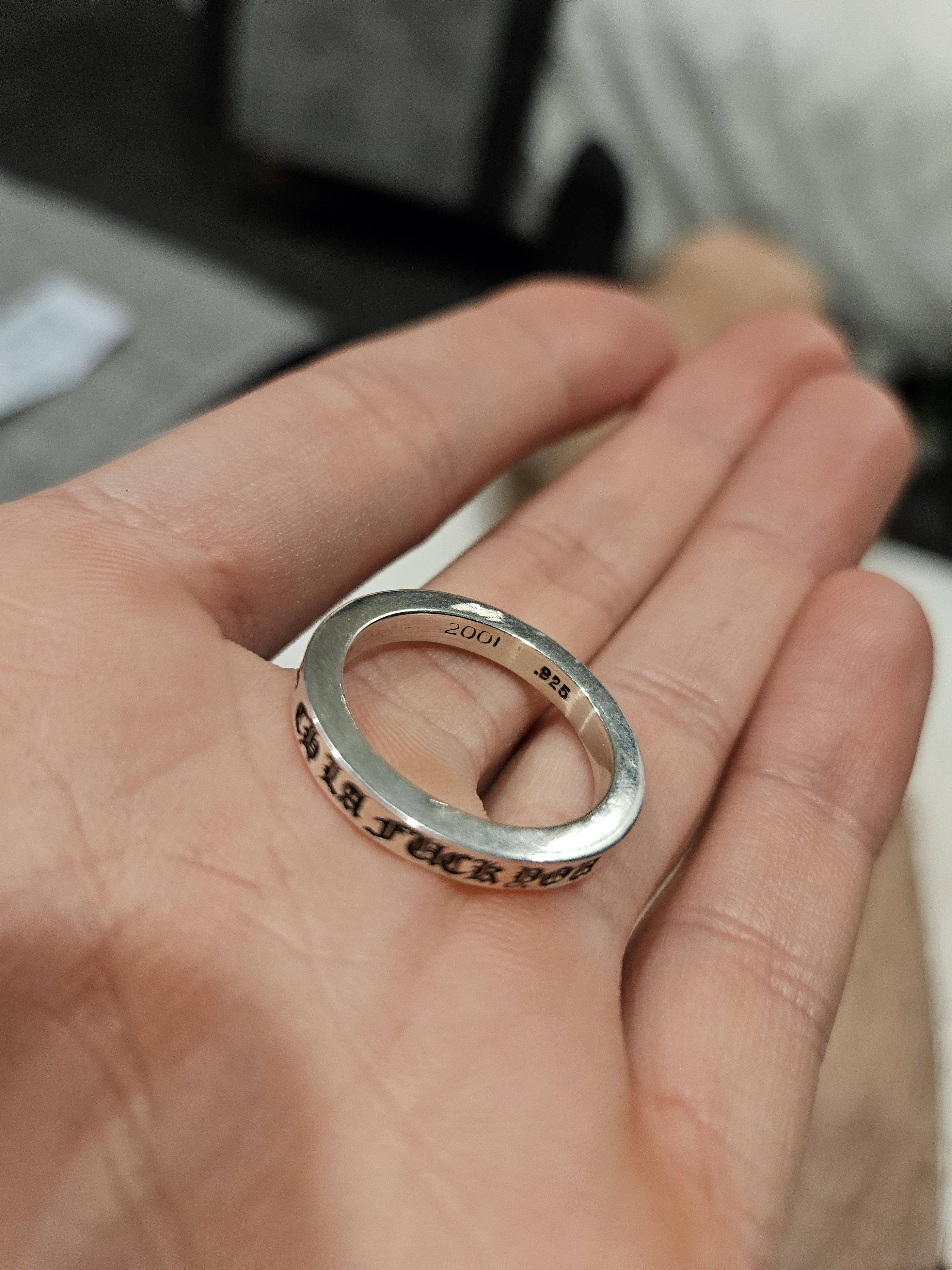 Chrome Hearts Chrome Hearts Fuck You 3MM 2001. 925 Silver Spacer Size ONE SIZE - 7 Thumbnail