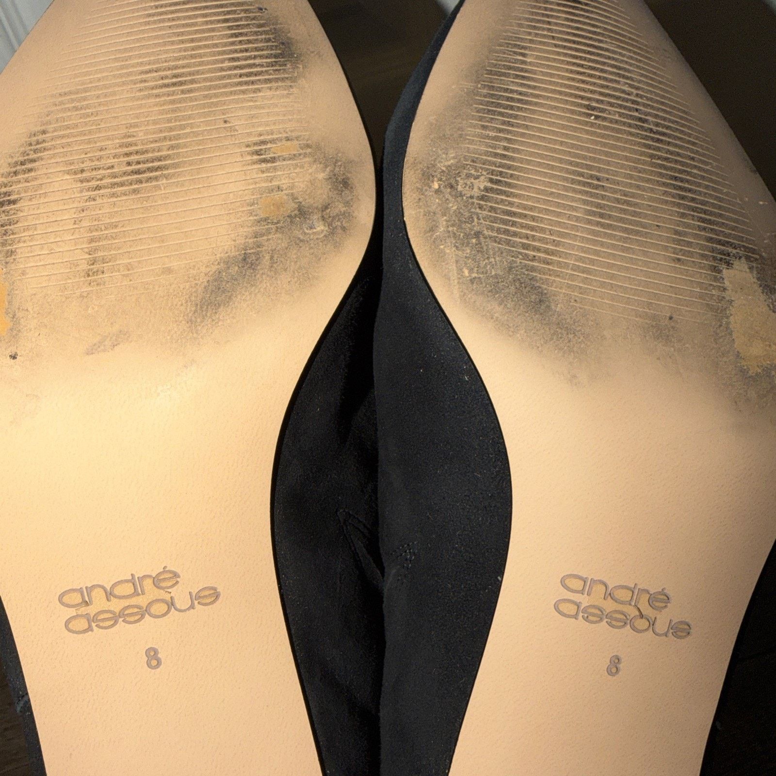 The Unbranded Brand Andre Assous Women's Black Slip On Heel Shoes Size 8 Size US 8 / IT 38 - 9 Thumbnail