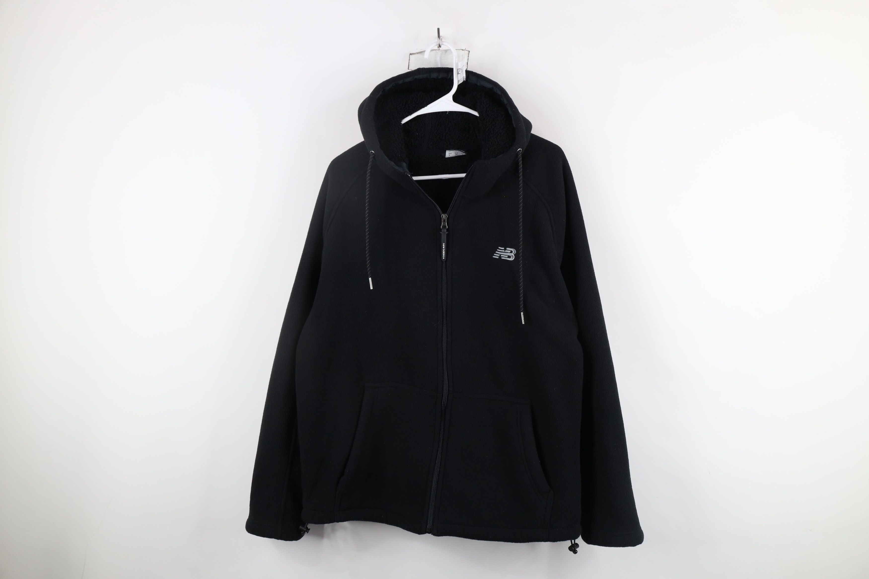 New Balance × Vintage Vintage New Balance Deep Pile Fleece Lined Full Zip Hoodie Size US M / EU 48-50 / 2 - 1 Thumbnail